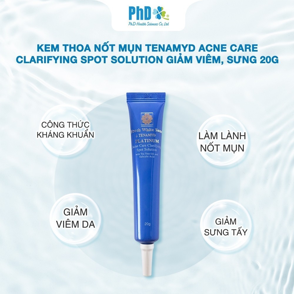 Mô tả Kem Thoa Nốt Mụn Tenamyd Acne Care Clarifying Spot Solution Giảm Viêm, Sưng 20g - 2