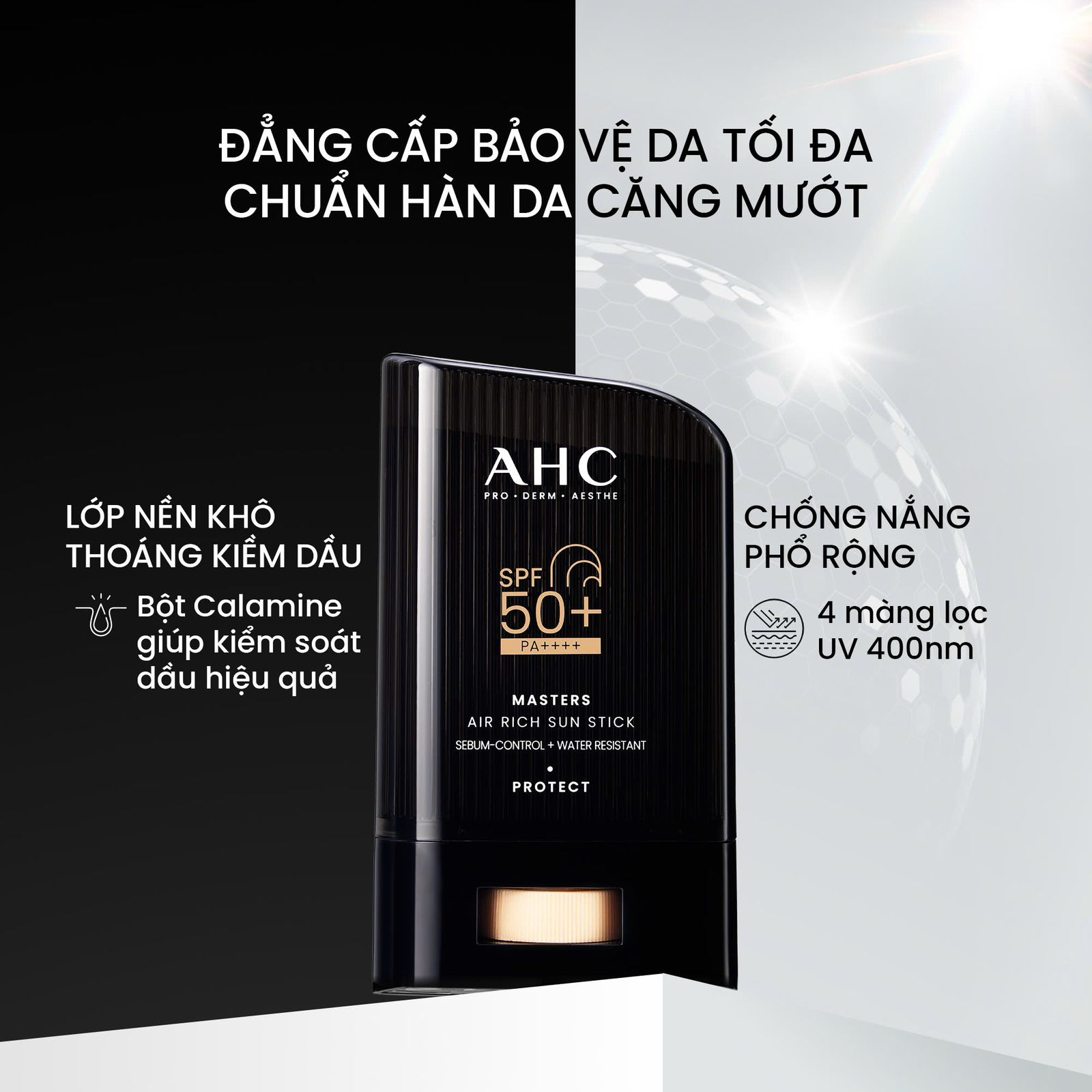 Mô tả [LIVE] Sáp Chống Nắng AHC phổ rộng kiềm dầu suốt 24H Masters Air Rich Sun Stick 22g - 1