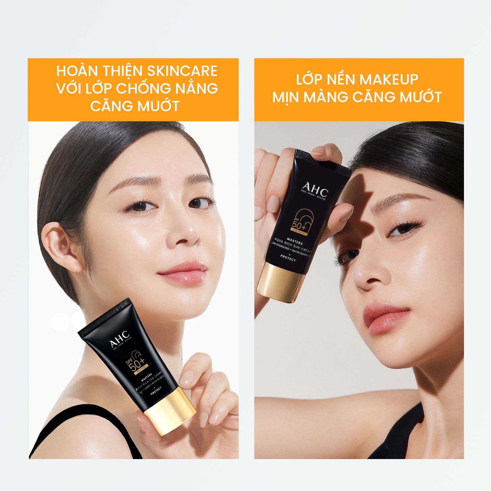 Mô tả [MUA 1 TẶNG 1] Kem chống nắng AHC phổ rộng 400nm căng mướt da chuẩn Hàn Masters Aqua Rich Sun Cream 30ml - 7