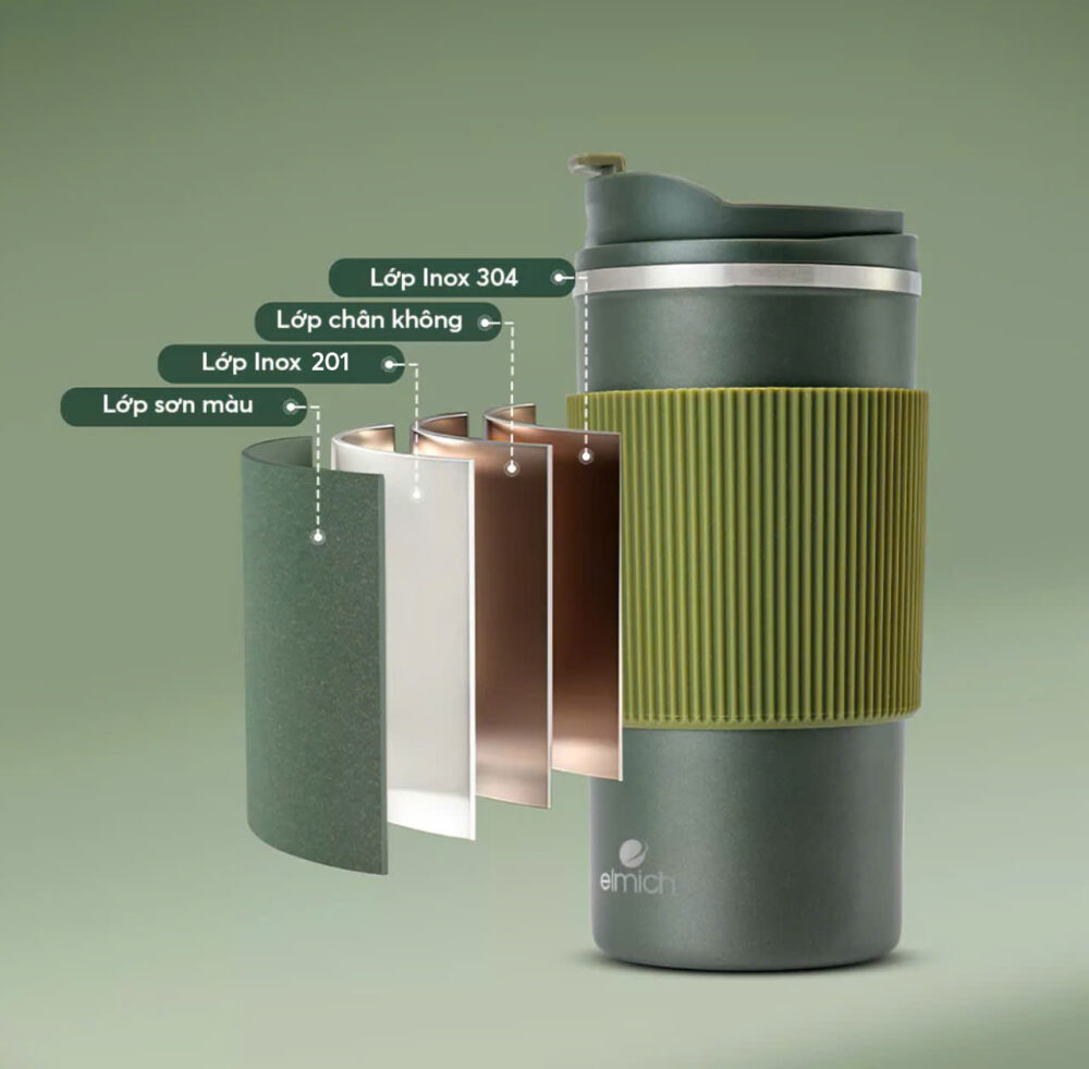 Mô tả Cốc giữ nhiệt inox 304 Elmich EL8345 dung tích 480ML - 1