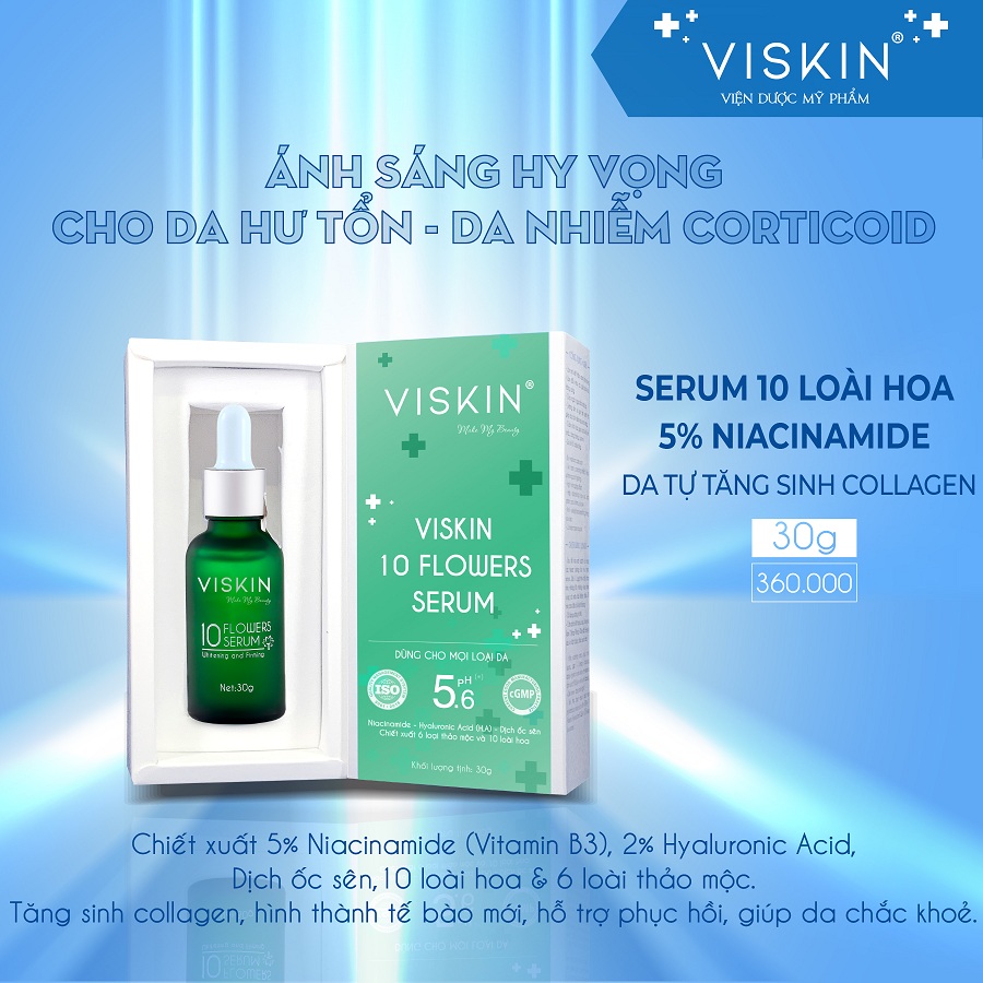 Mô tả Serum 10 loài hoa VISKIN - 30g [CHÍNH HÃNG] - 1