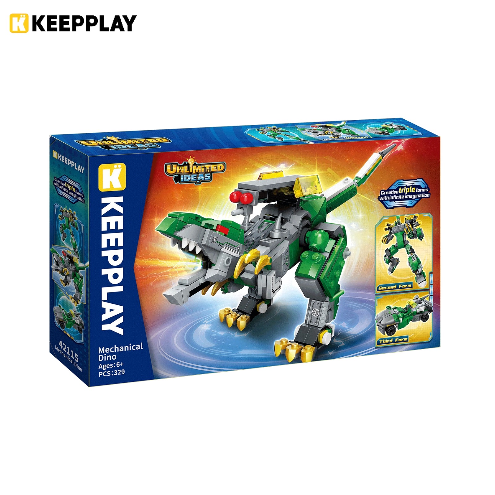 Mô tả Đồ chơi lắp ráp, xếp hình K Keepplay 42115 - Robot xanh biến hình (329 mảnh ghép) - 5