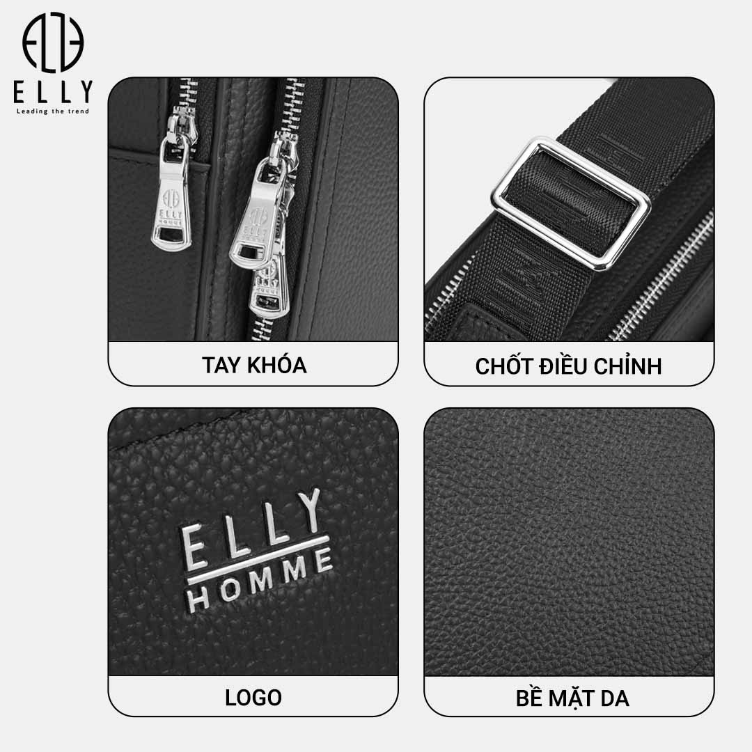 Mô tả TÚI XÁCH NAM CAO CẤP DA THẬT ELLY – ETM32 - 8