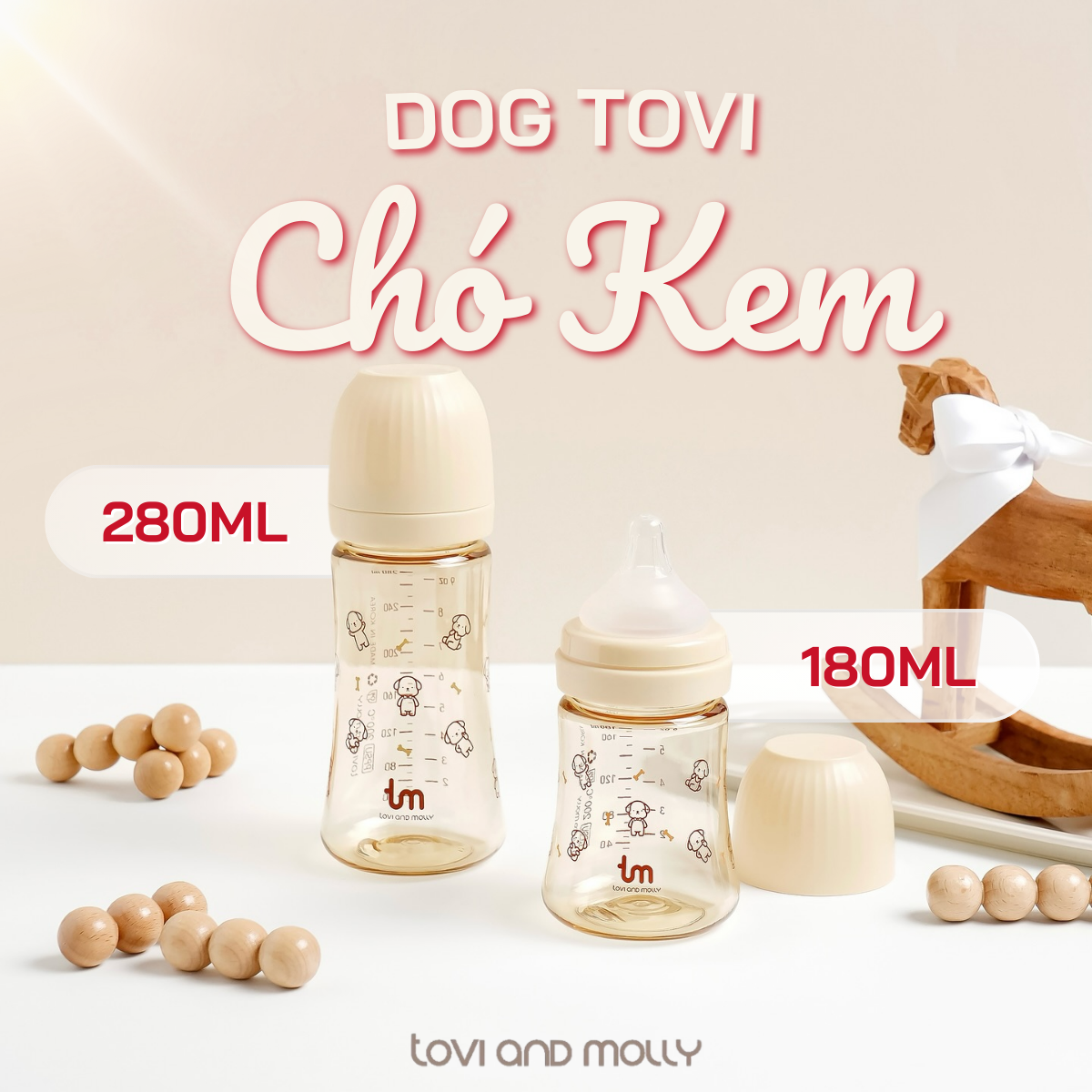Mô tả BÌNH SỮA TOVI AND MOLLY PPSU - PHIÊN BẢN CHÓ/MÈO 180ML/280ML - 3