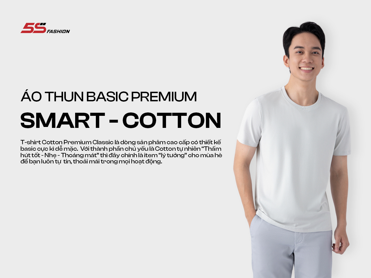 Mô tả Áo Thun Nam Ngắn Tay Cotton 5S FASHION,Trẻ Trung, Năng Động (ATS24045-25045) - 1