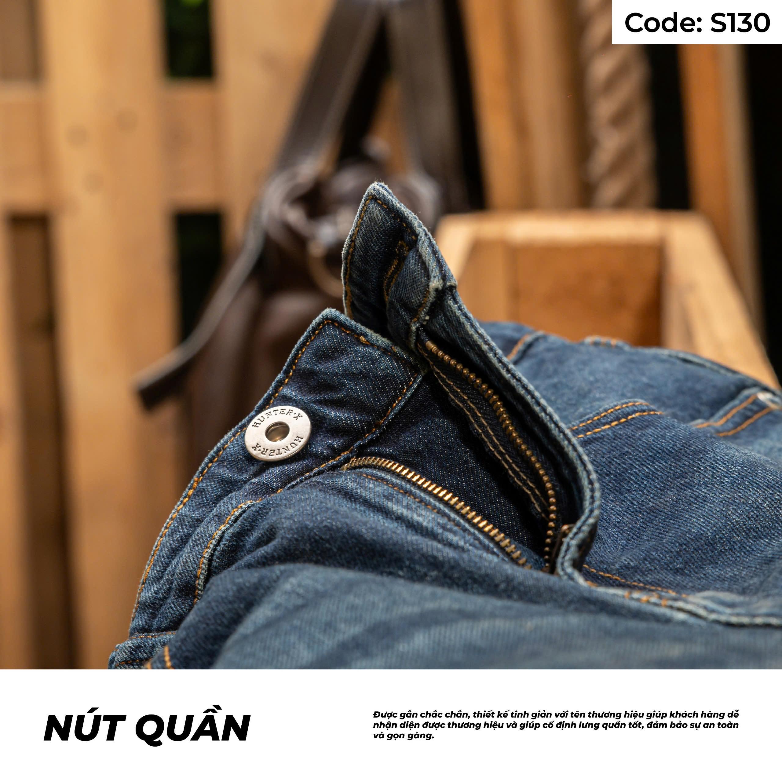 Mô tả Quần Short Jeans Nam Xanh Wash Sáng S130 Denim Spandex Co Giãn Just Men Thời Trang Nam - 1