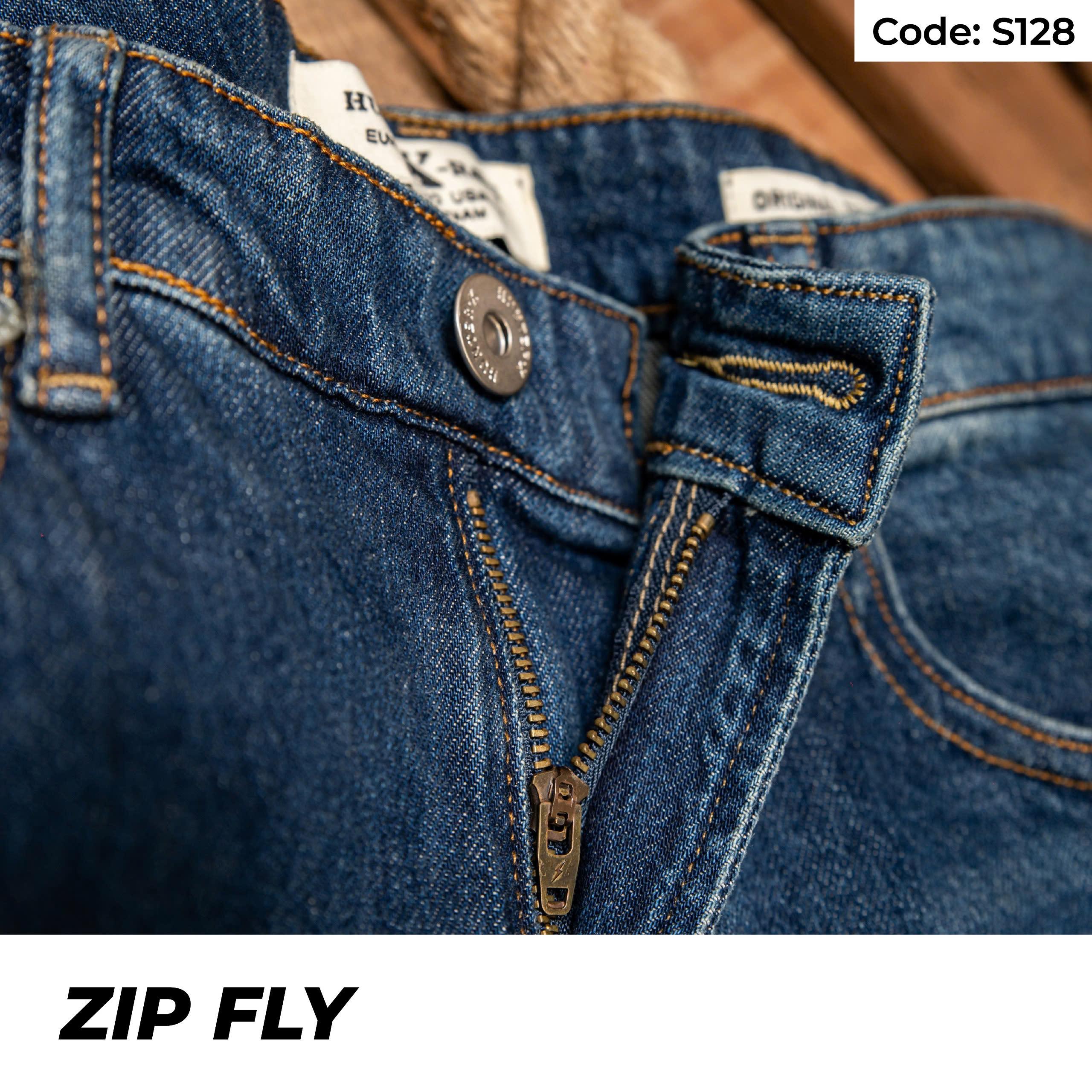 Mô tả Quần Short Jeans Nam Xanh Wash Sáng S128 Denim Spandex Co Giãn Just Men Thời Trang Nam - 2