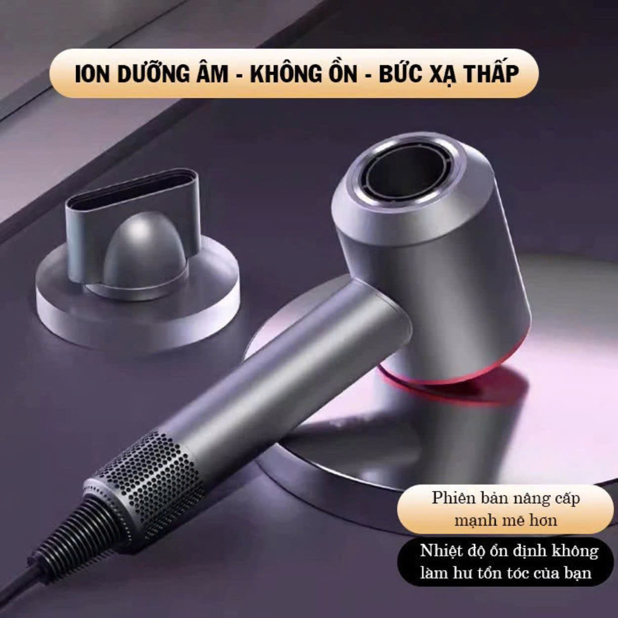 Mô tả Máy sấy tóc ENZO DY-888, với công nghệ ion âm cao cấp , công suất lớn, giúp tạo mọi kiểu tóc - 8