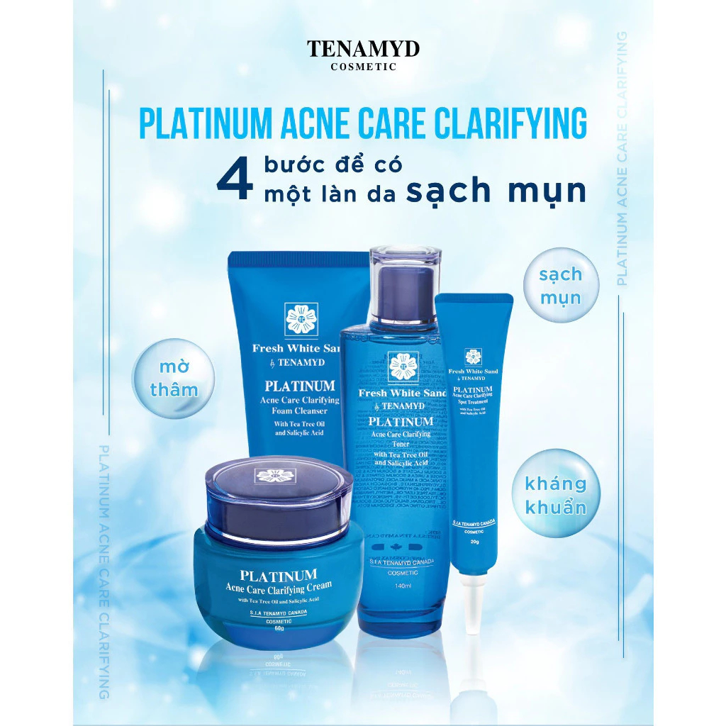Mô tả Nước Dưỡng Dành Cho Da Dầu Mụn Tenamyd Platinum Acne Care Clarifying Toner 140ml - 7