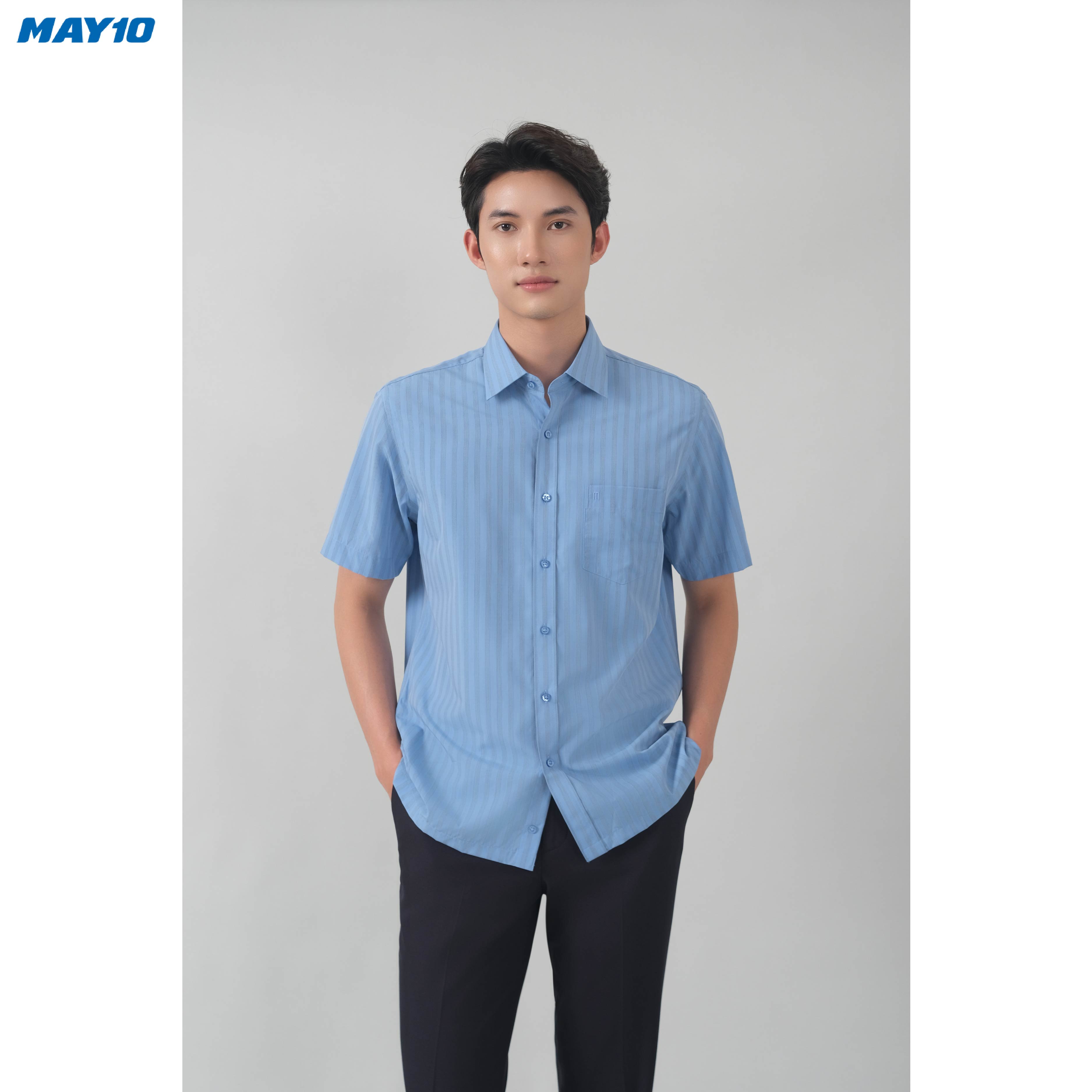 Mô tả Áo Sơ mi nam cộc tay May10 form RegularFit mã 010123042 AD053 - 2