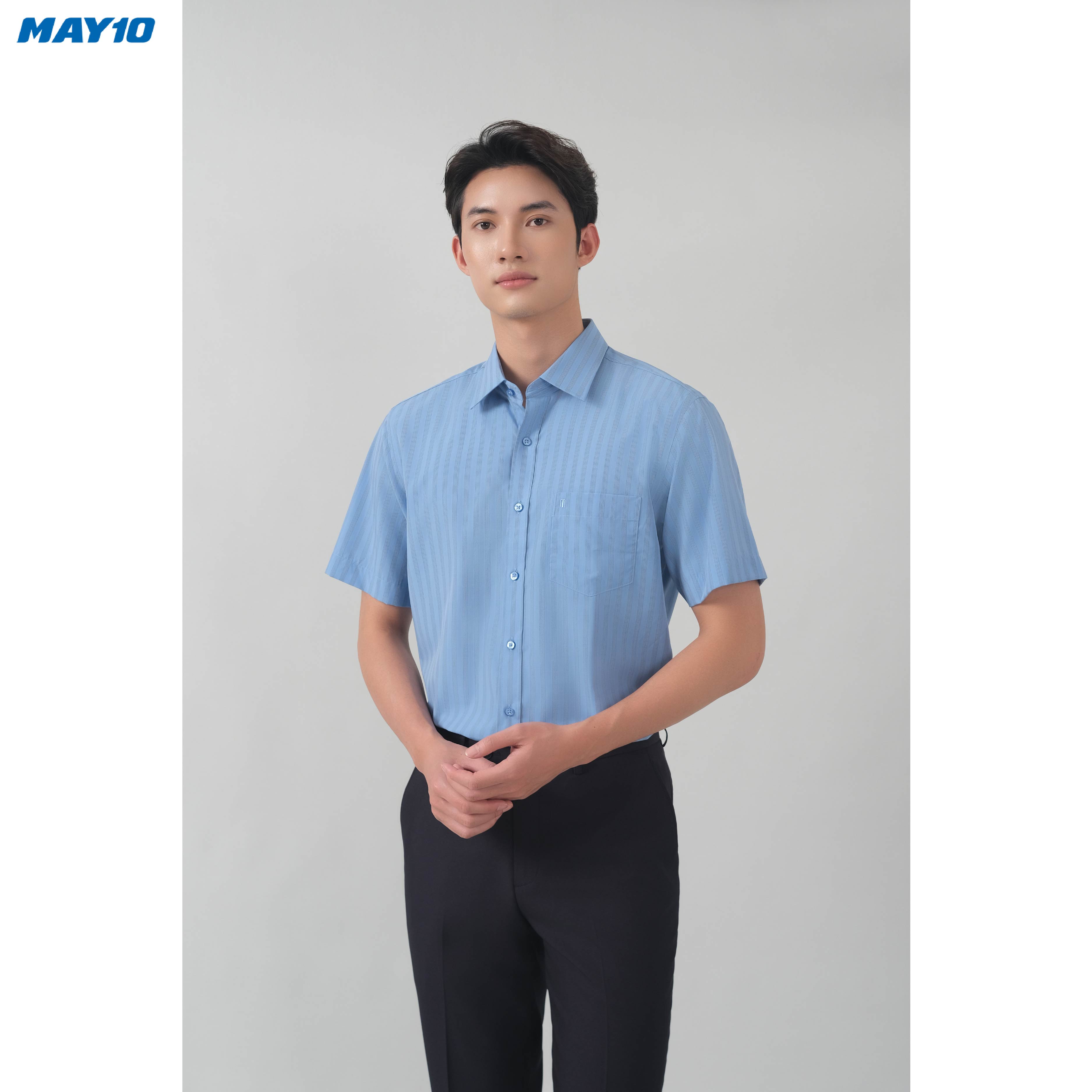 Mô tả Áo Sơ mi nam cộc tay May10 form RegularFit mã 010123042 AD053 - 3