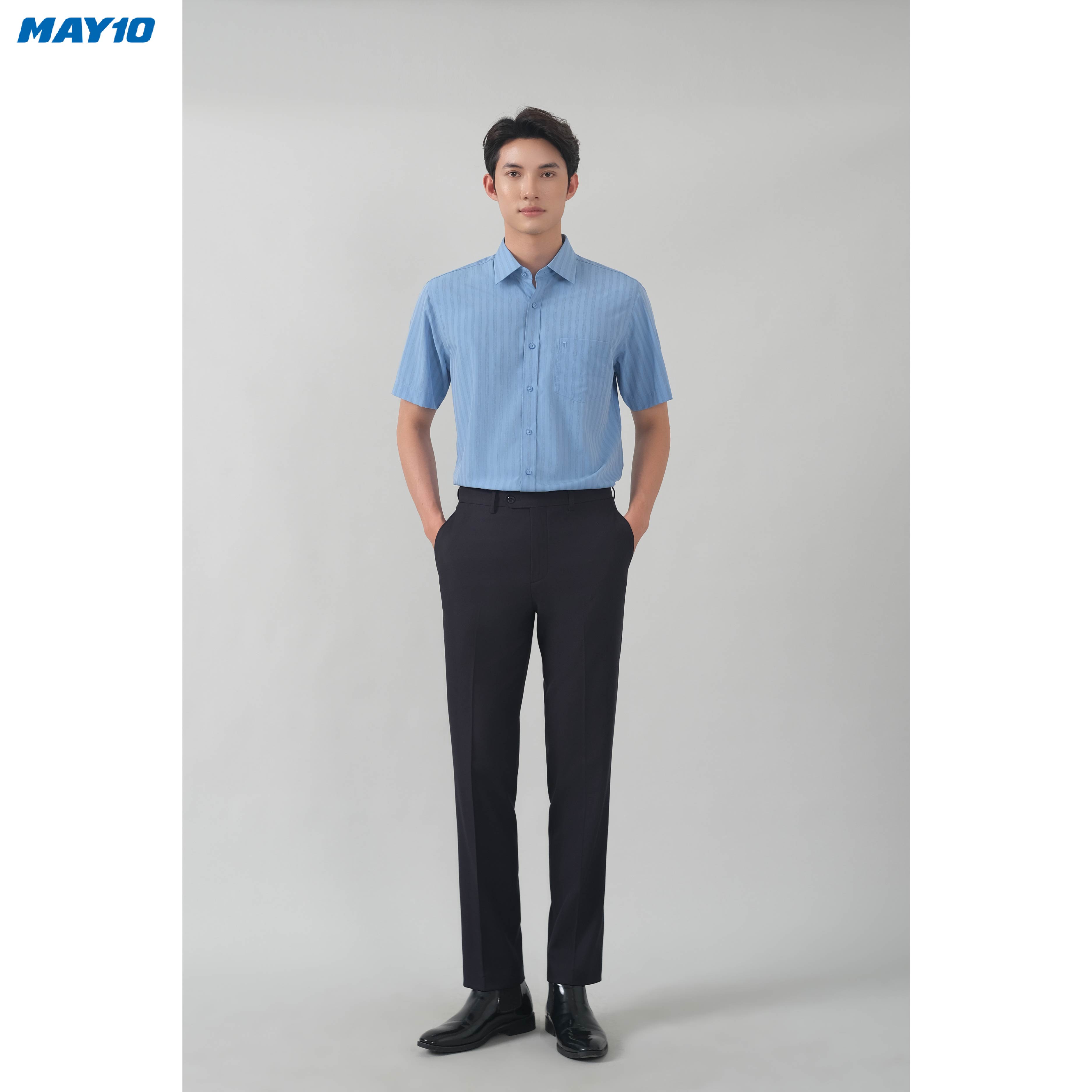 Mô tả Áo Sơ mi nam cộc tay May10 form RegularFit mã 010123042 AD053 - 1
