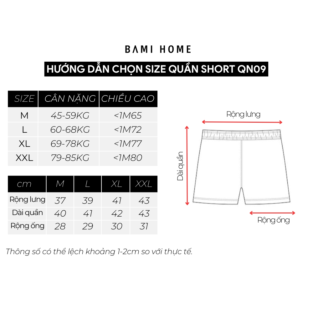 Mô tả Quần short thể thao nam bản rộng BAMIHOME, chất vải nỉ chân cua khô thoáng, không lai thoải mái QN09 - 10