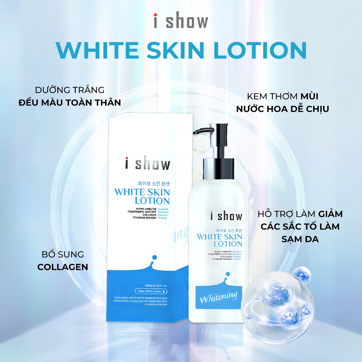 Mô tả Sữa Dưỡng Thể Trắng Da Body I SHOW Dưỡng Trắng Da Siêu Cấp Ẩm Làm Săn Chắc Phục Hồi Làn Da Body - 3