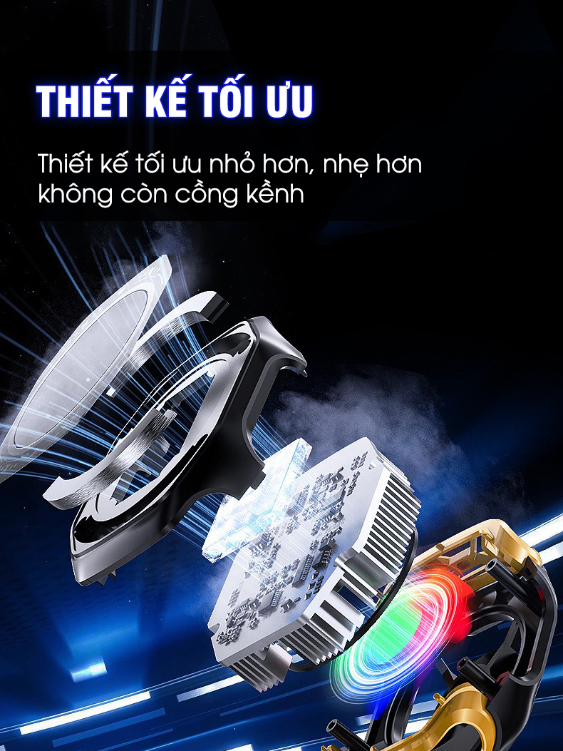 Mô tả Sò lạnh tản nhiệt MEMO CX12 Pro 2025 sử dụng pin làm lạnh sâu 2 chế độ AI đèn led màn hình tăng fps chơi game liên quân - 6