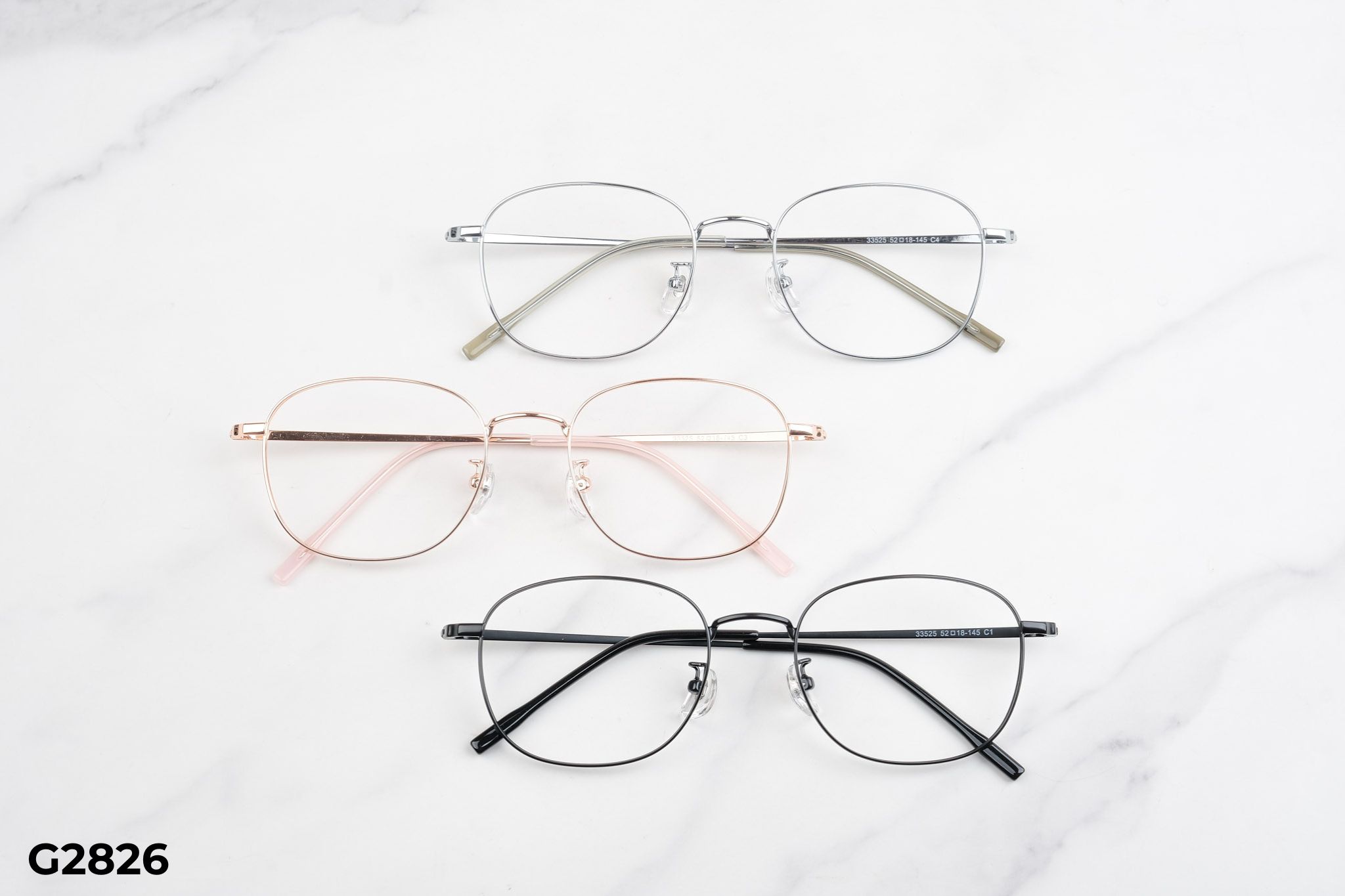 Gọng Kính Cận Titanium Shady Unisex G2826 với hộp và khăn