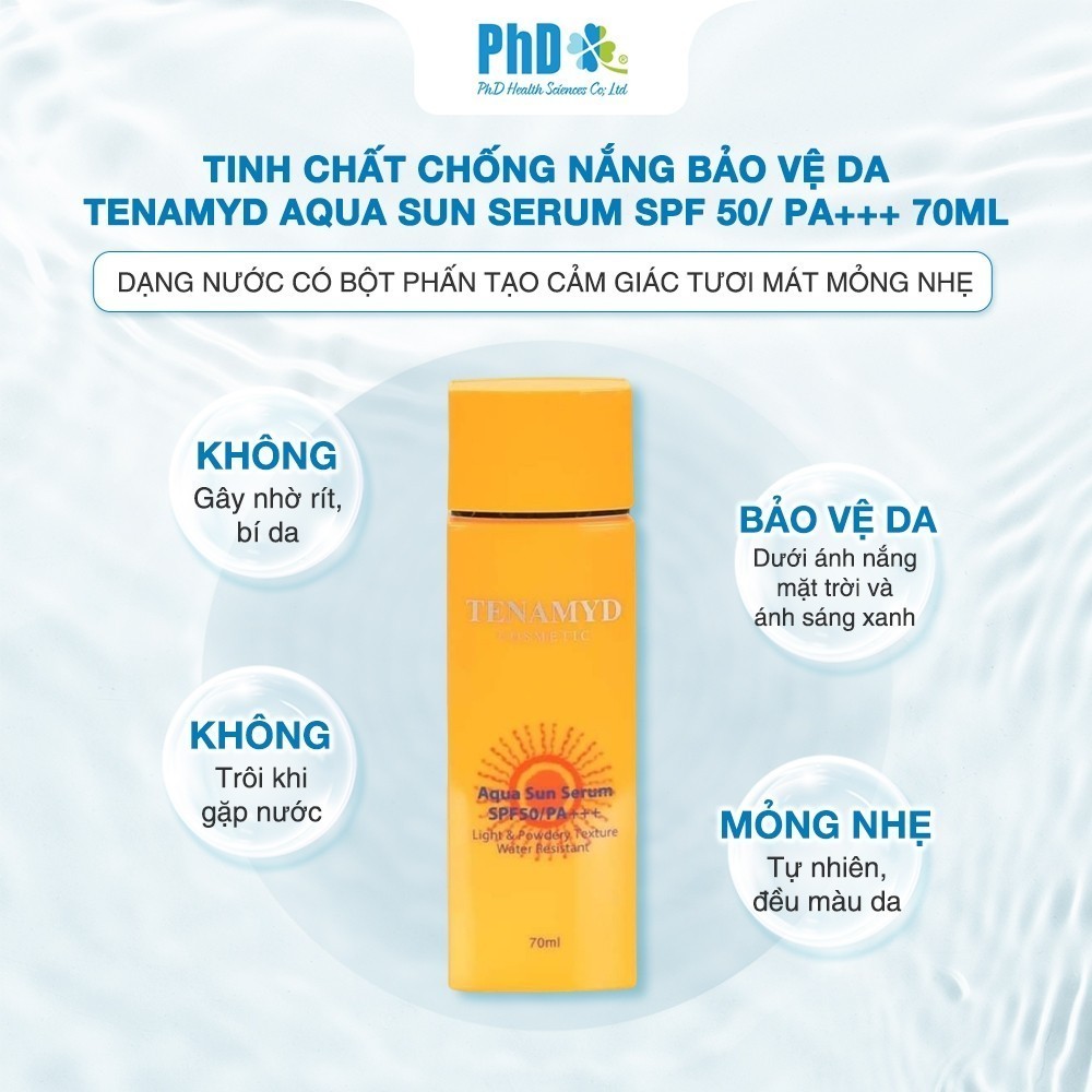 Mô tả Tinh Chất Chống Nắng Bảo Vệ Da Tenamyd Aqua Sun Serum SPF 50/ PA+++ 70ml - 2