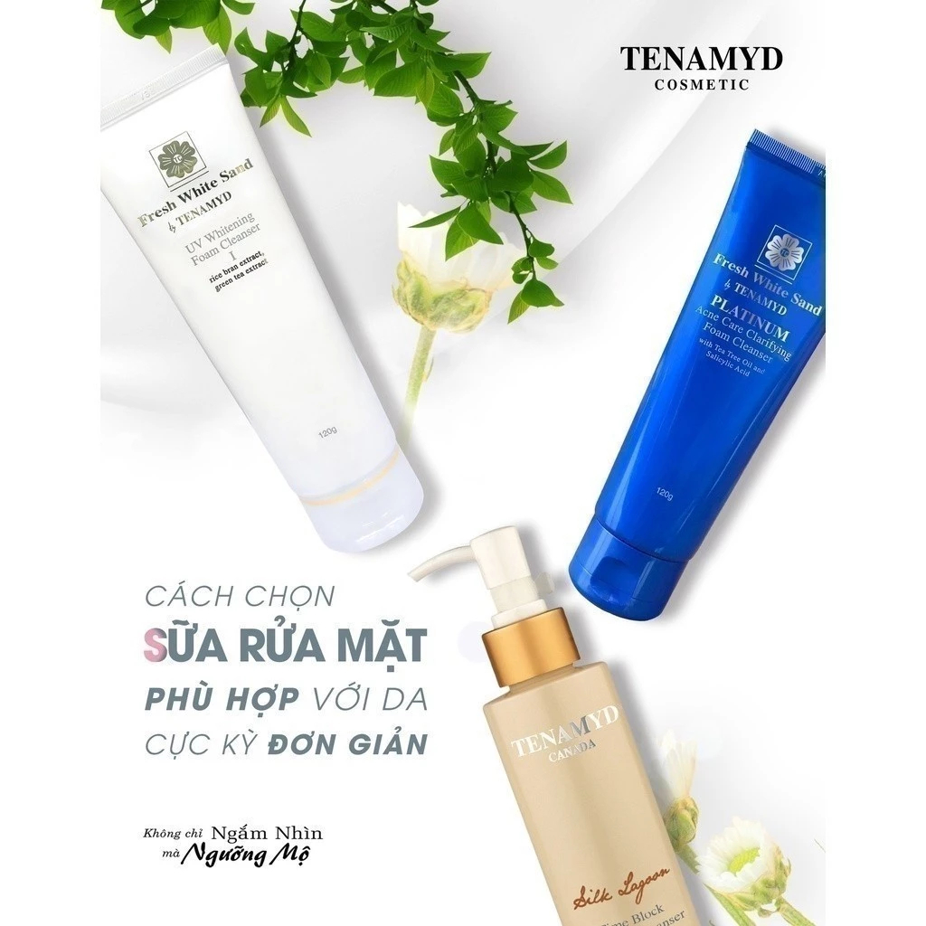 Mô tả Sữa Rửa Mặt Trắng Da Fresh White Sand Tenamyd I, II, III 120g - Sữa Rửa Mặt Làm Sạch Sâu - 7