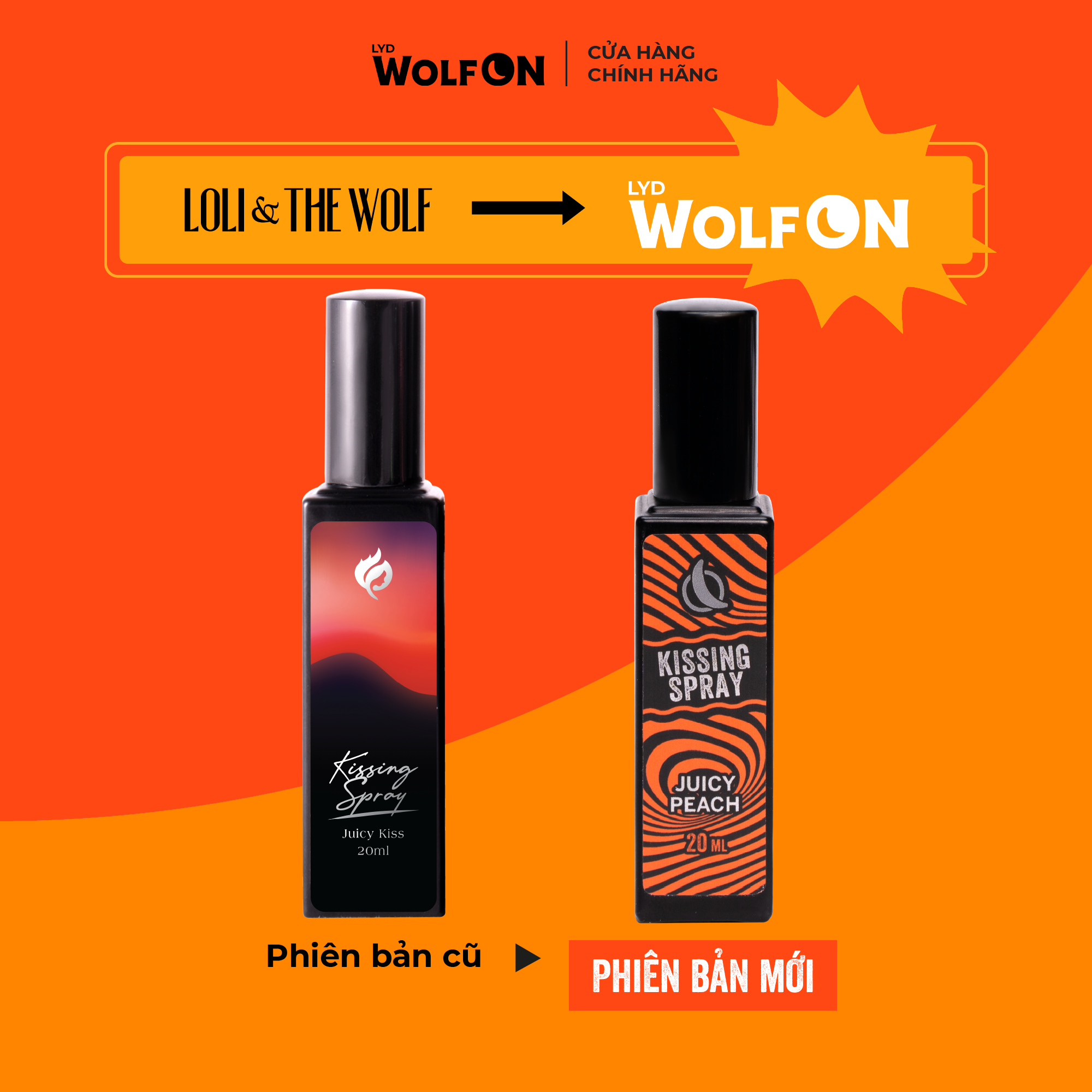 Mô tả Xịt Thơm Miệng Kissing Spray LYD Wolf ON Hương Juicy Peach Vị Đào Mọng Ngọt Ngào Thơm Mát Sảng Khoái Nhỏ Gọn 20ml - 2