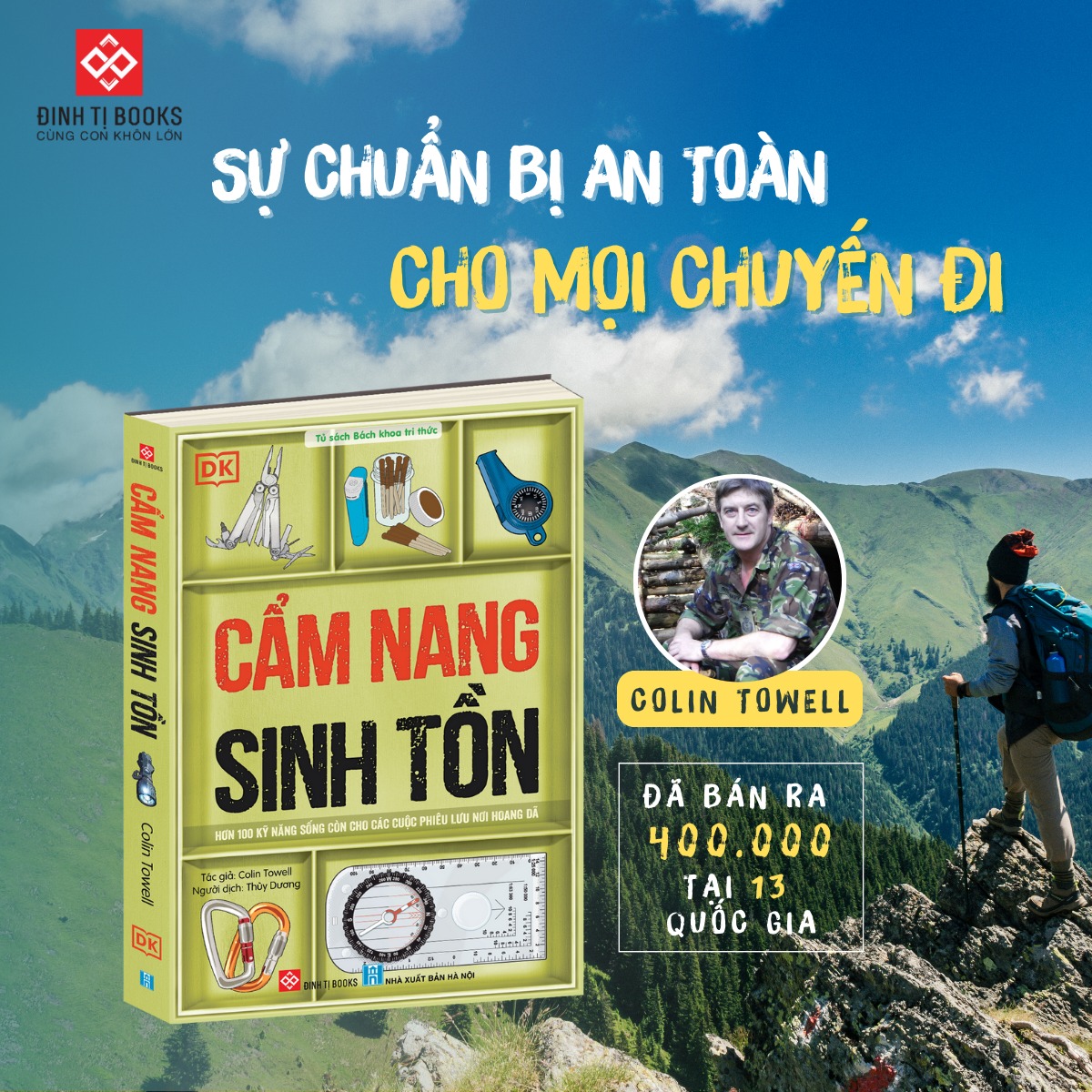 Mô tả Sách - Cẩm nang sinh tồn (Hơn 100 kỹ năng sống còn cho các cuộc phiêu lưu nơi hoang dã) Đinh Tị Books - 4