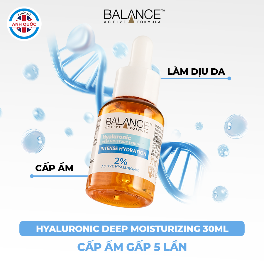 Mô tả Combo sáng da và dưỡng ẩm serum Vitamin C 3% + [Date 08.2025] Serum Hyaluronic Balance Active Formula 30ml/ chai - 4
