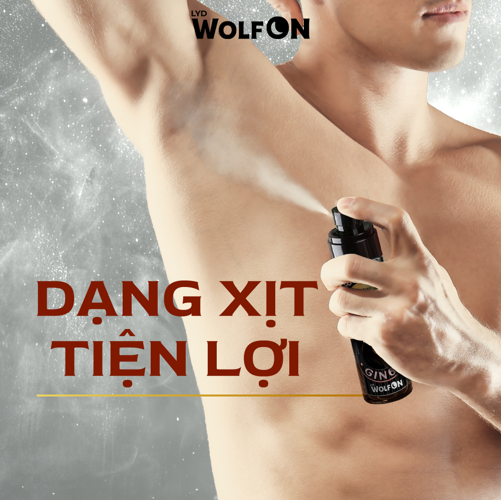 Mô tả Xịt Khử Mùi Nam Deodorant Spray LYD Wolf ON Hương Nước Hoa, Lưu Hương Lâu, Khô Thoáng 100ml - 4