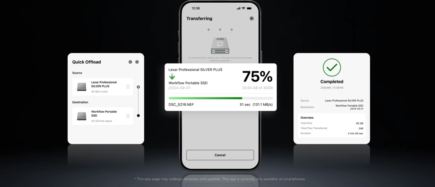 Đầu Đọc Thẻ Nhớ Lexar Professional Workflow Go Docking Station - Pin 5000Mah