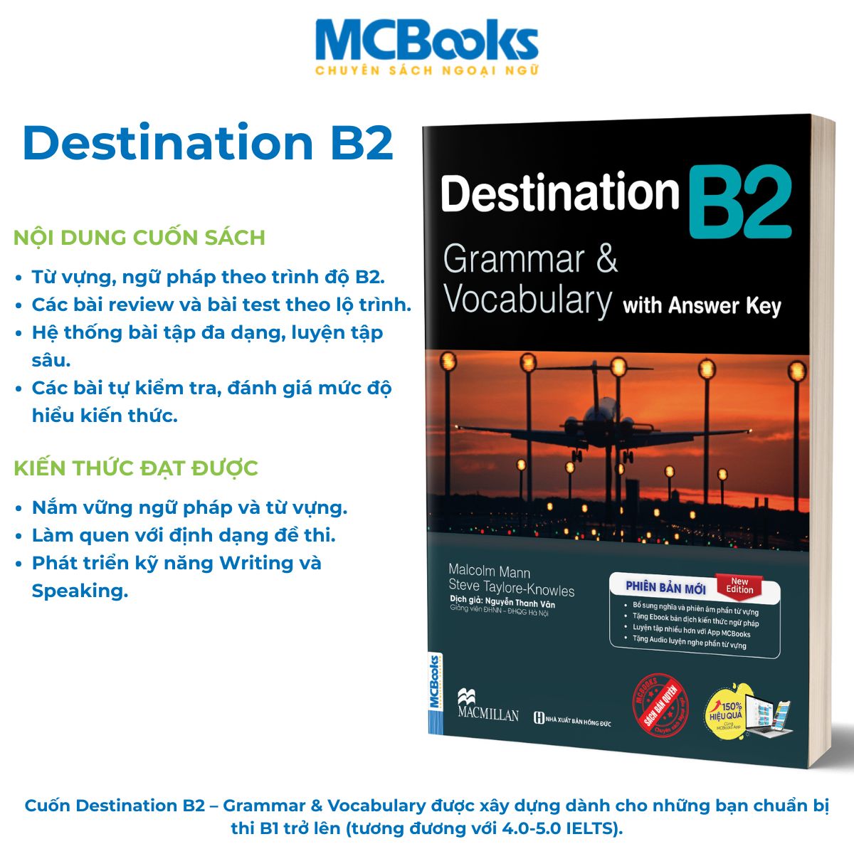 Mô tả Sách - Trọn Bộ Giáo Trình Tiếng Anh Destination Grammar & Vocabulary B1, B2, C1&C2 - MCBooks - 2