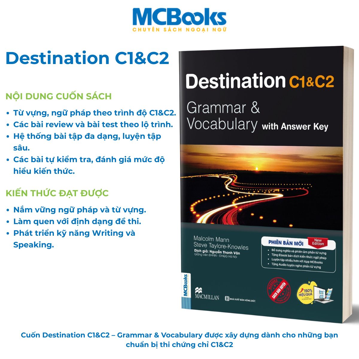 Mô tả Sách - Trọn Bộ Giáo Trình Tiếng Anh Destination Grammar & Vocabulary B1, B2, C1&C2 - MCBooks - 3