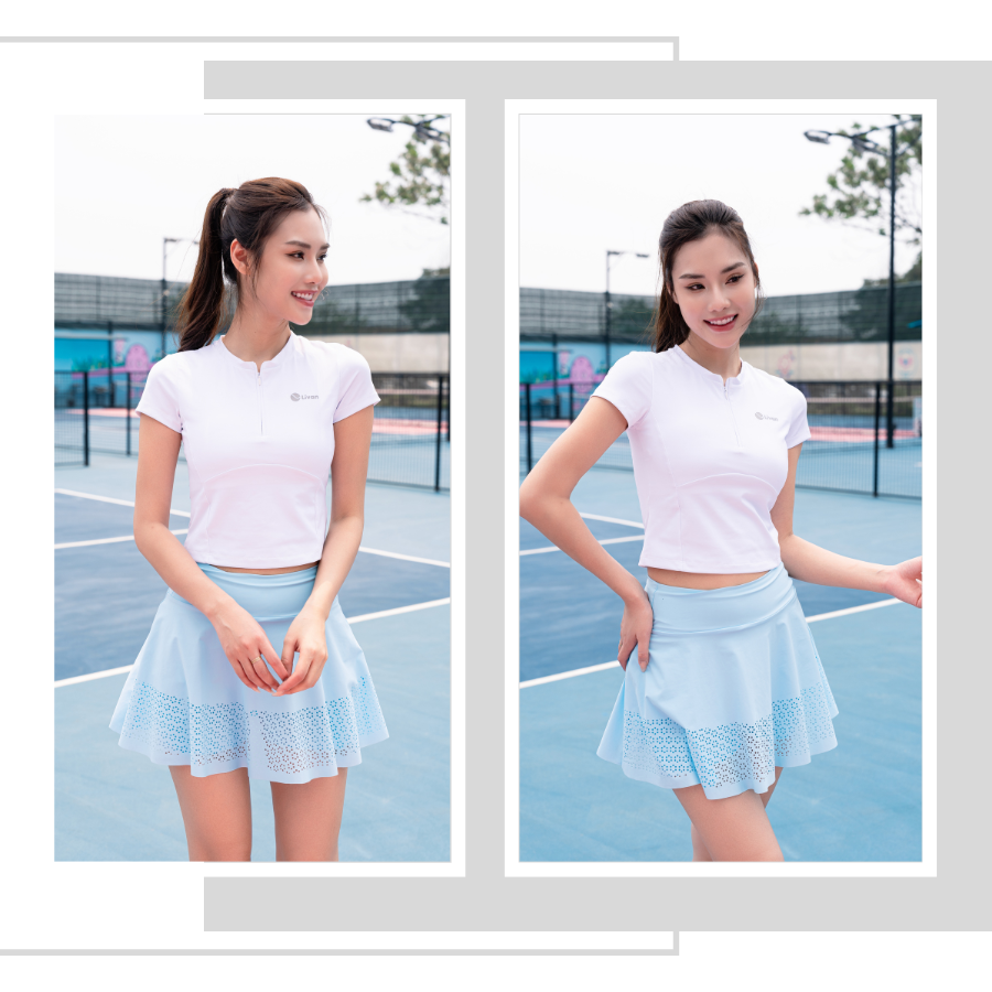 Mô tả Áo Croptop Chơi Thể Thao LV25N01F109, Áo Croptop Có Tay Form Ôm Body Có Mút Ngực Tháo Rời; Áo Tập Gym Tập Yoga Livan - 4