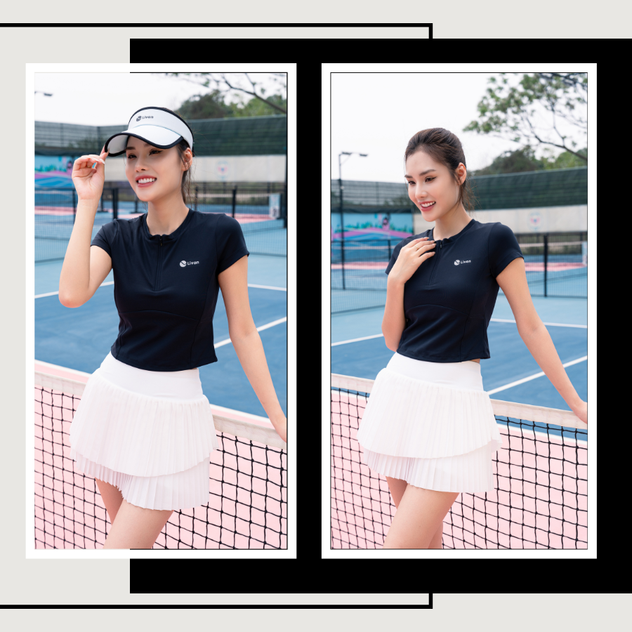 Mô tả Áo Croptop Chơi Thể Thao LV25N01F109, Áo Croptop Có Tay Form Ôm Body Có Mút Ngực Tháo Rời; Áo Tập Gym Tập Yoga Livan - 7