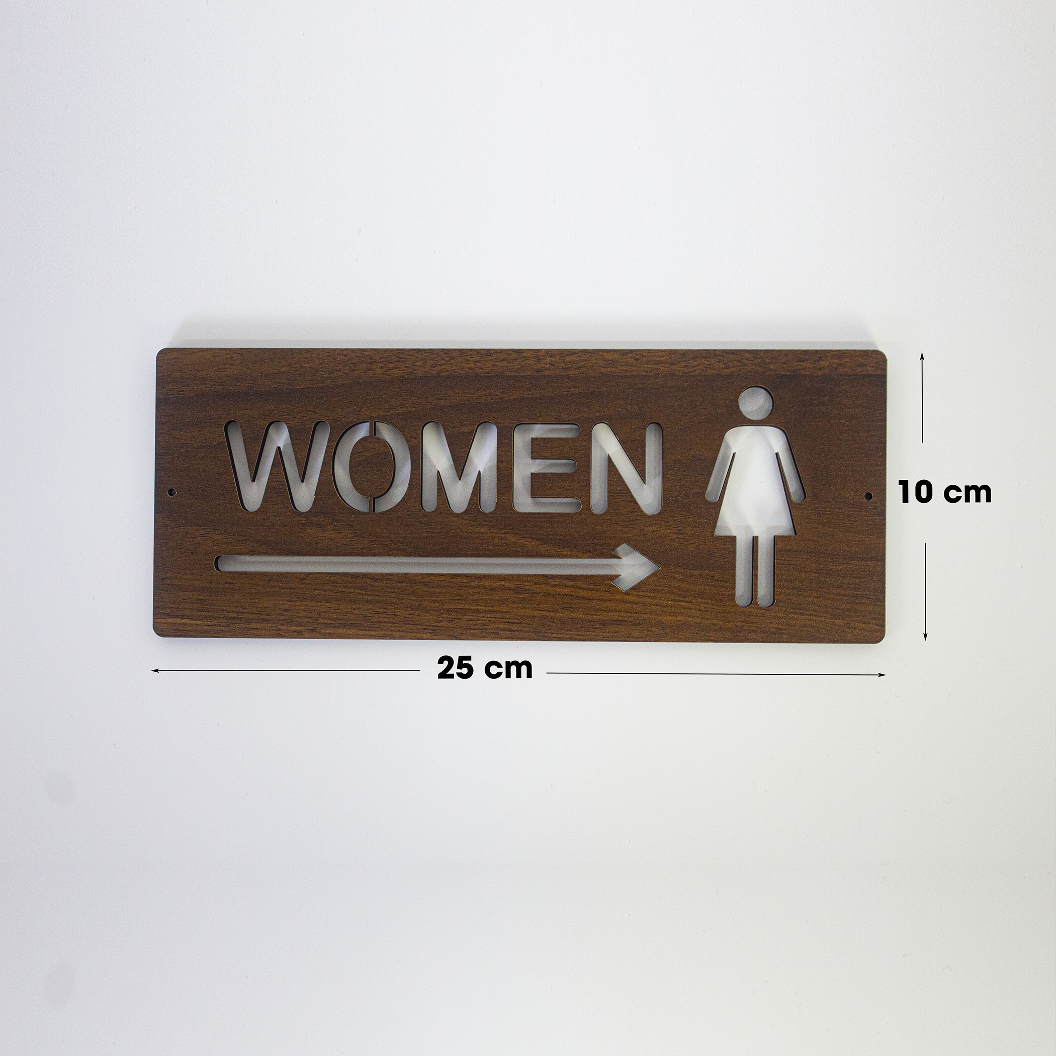 Mô tả Bảng Gỗ Trang Trí Chỉ Dẫn Toilet Phong Cách Vintage FIVO Đa Dạng Nhiều Kiểu Dáng - 2