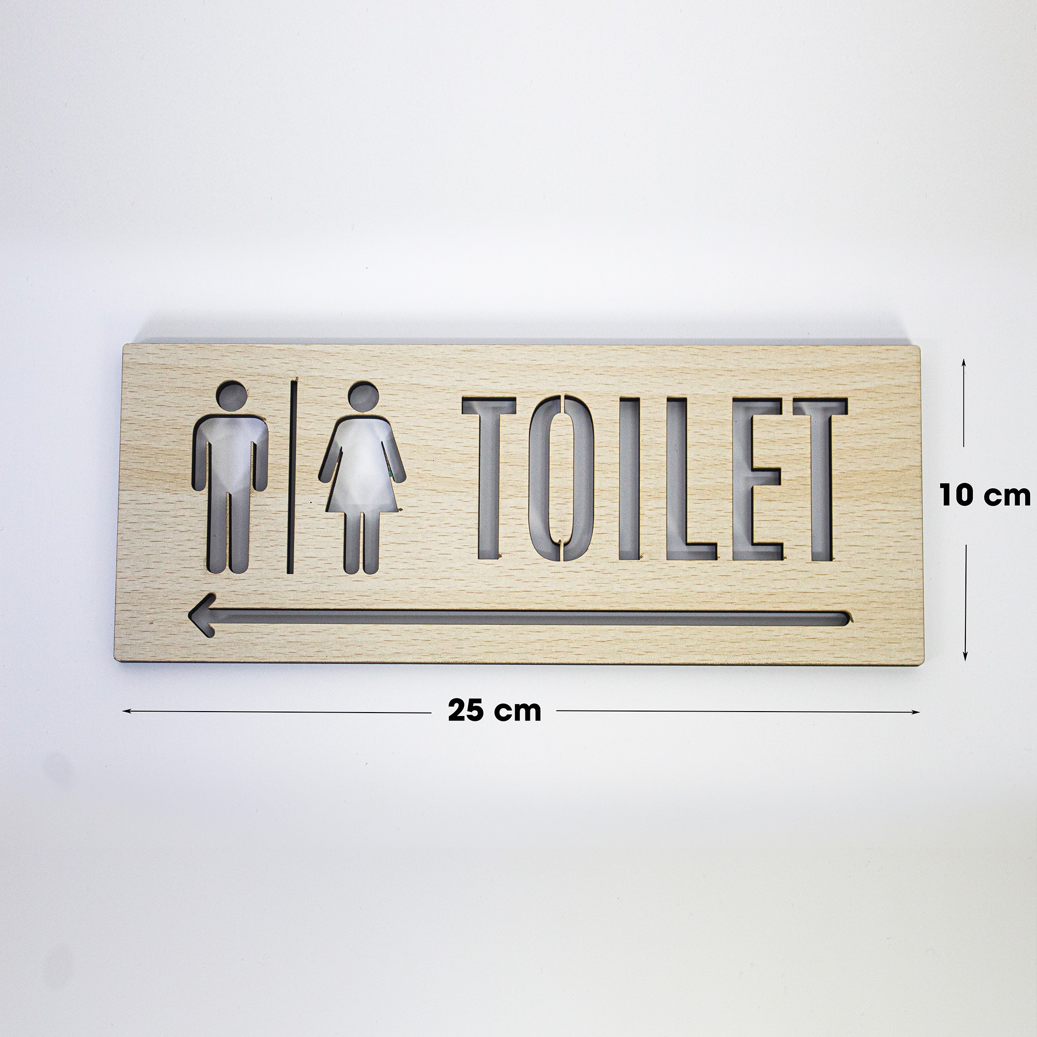 Mô tả Bảng Gỗ Trang Trí Chỉ Dẫn Toilet Phong Cách Vintage FIVO Đa Dạng Nhiều Kiểu Dáng - 3