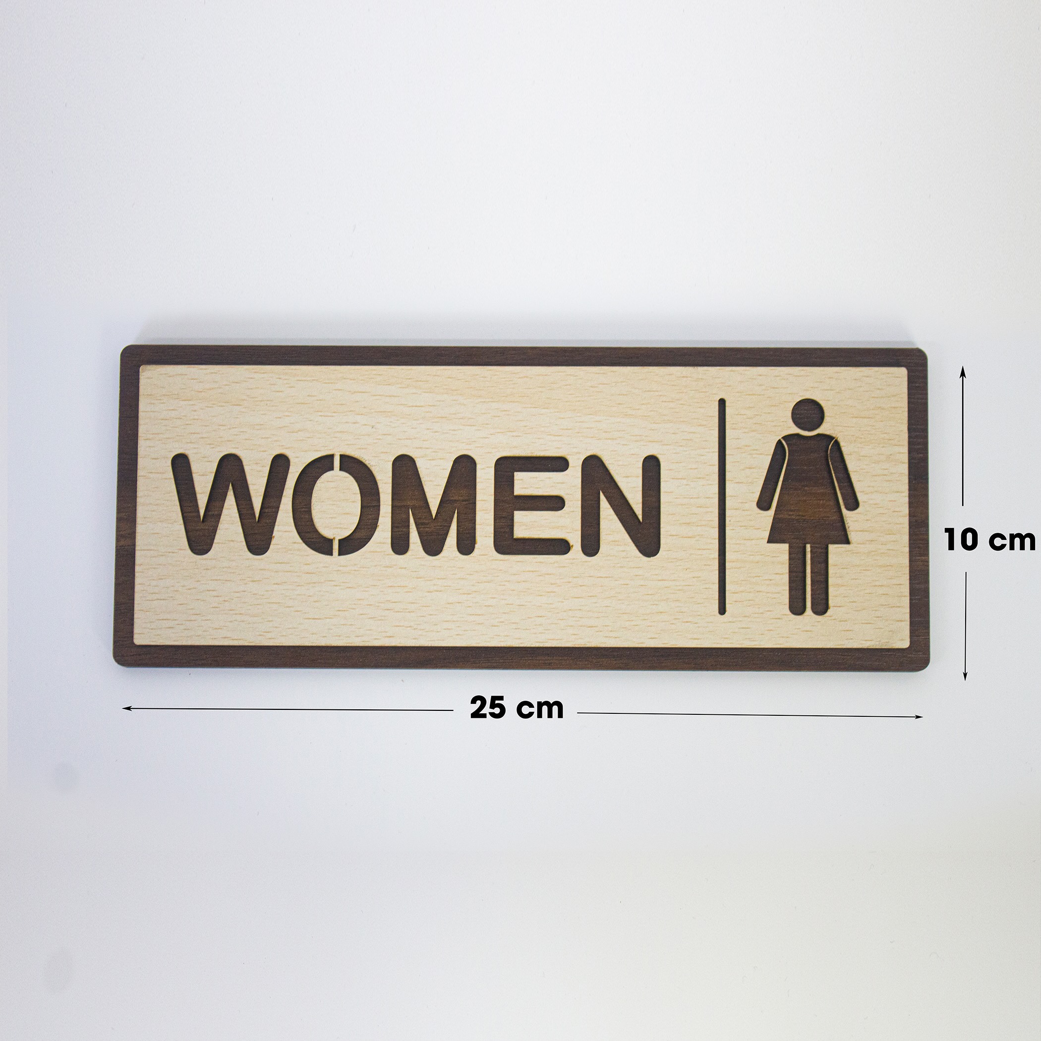 Mô tả Bảng Gỗ Trang Trí Chỉ Dẫn Toilet Phong Cách Vintage FIVO Đa Dạng Nhiều Kiểu Dáng - 4