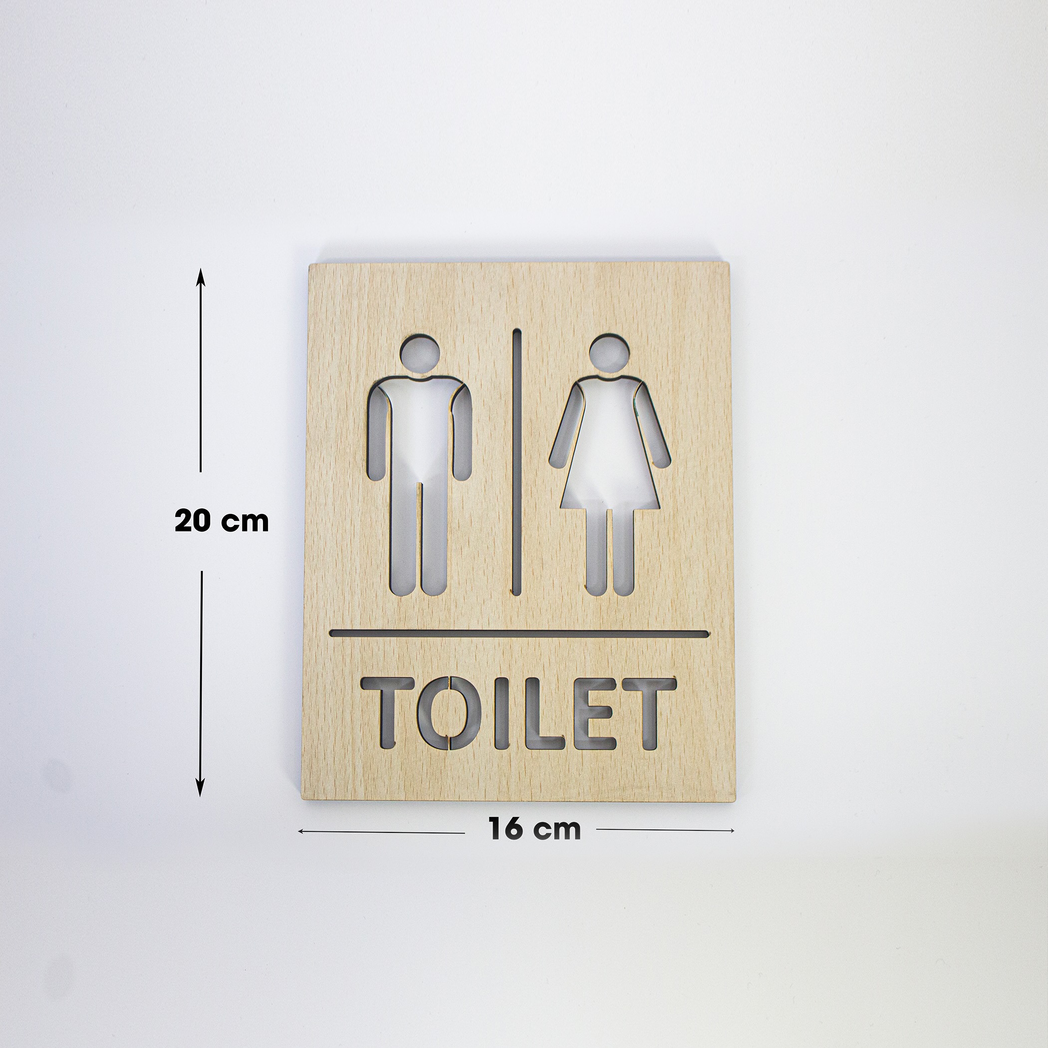 Mô tả Bảng Gỗ Trang Trí Chỉ Dẫn Toilet Phong Cách Vintage FIVO Đa Dạng Nhiều Kiểu Dáng - 5
