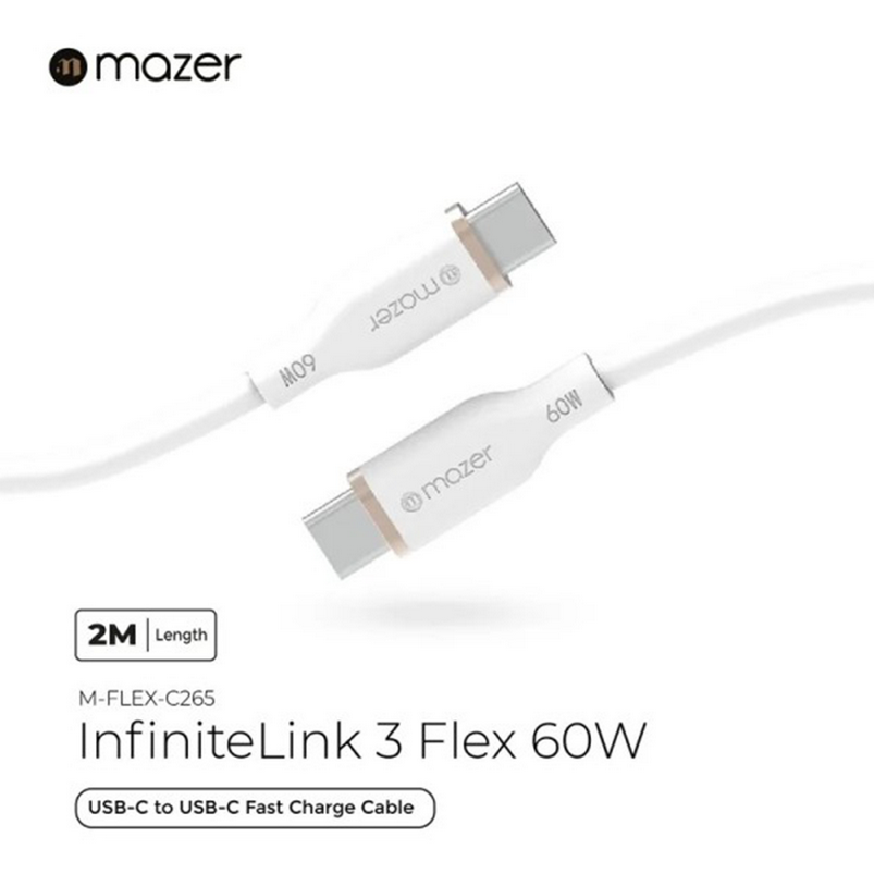 Mô tả MAZER Bộ Củ Sạc 35W USB-C US Wall Charger và Cáp Sạc 60W USB-C to USB-C 2M - 3
