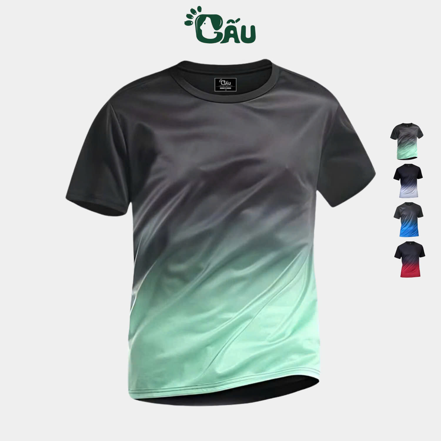 Mô tả Áo thun nam Gấu 194 áo thun lạnh co dãn, phong cách thể thao - gym - bóng đá, from slim fit - ATL Trơn - 2