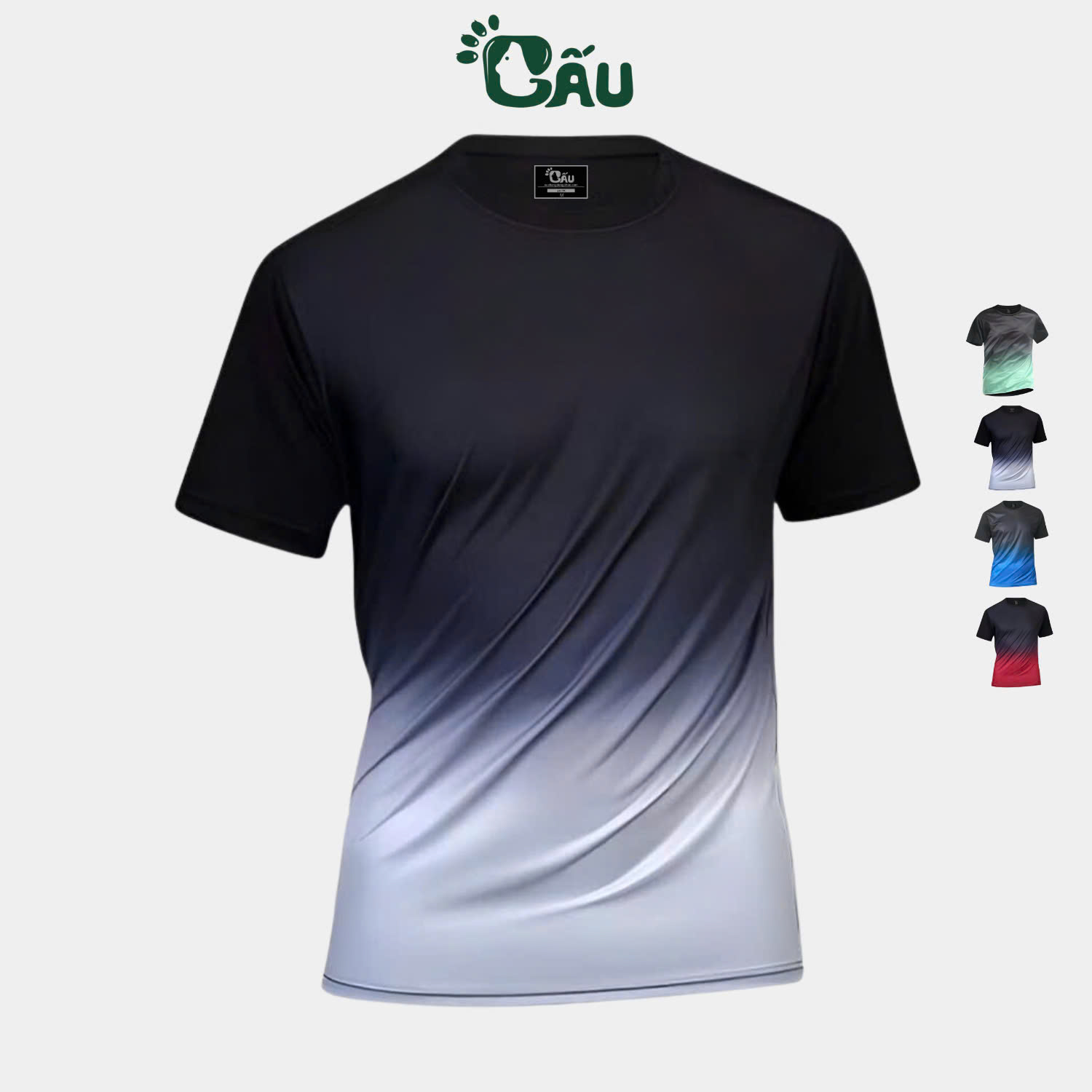 Mô tả Áo thun nam Gấu 194 áo thun lạnh co dãn, phong cách thể thao - gym - bóng đá, from slim fit - ATL Trơn - 1