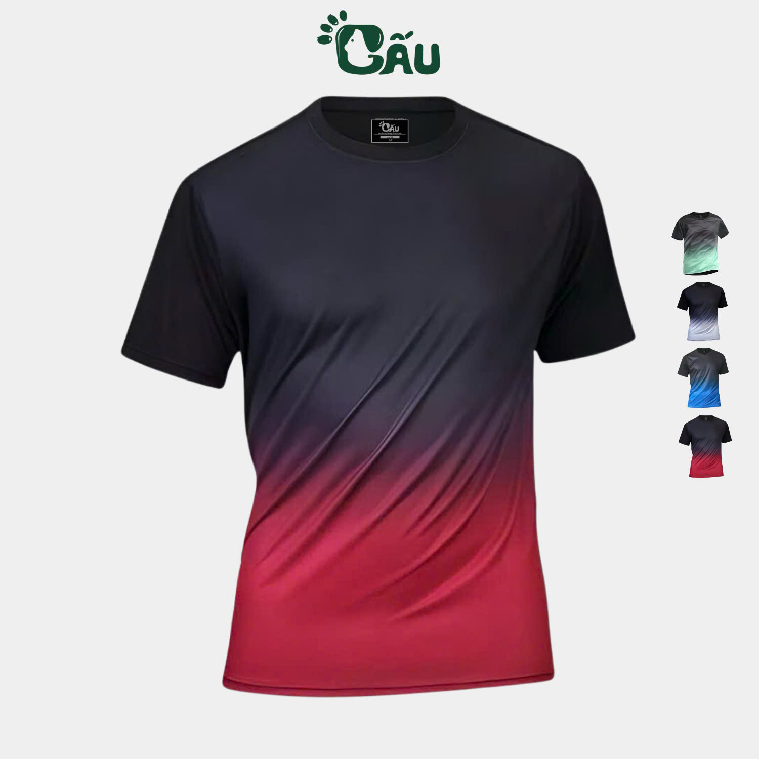 Mô tả Áo thun nam Gấu 194 áo thun lạnh co dãn, phong cách thể thao - gym - bóng đá, from slim fit - ATL Trơn - 4