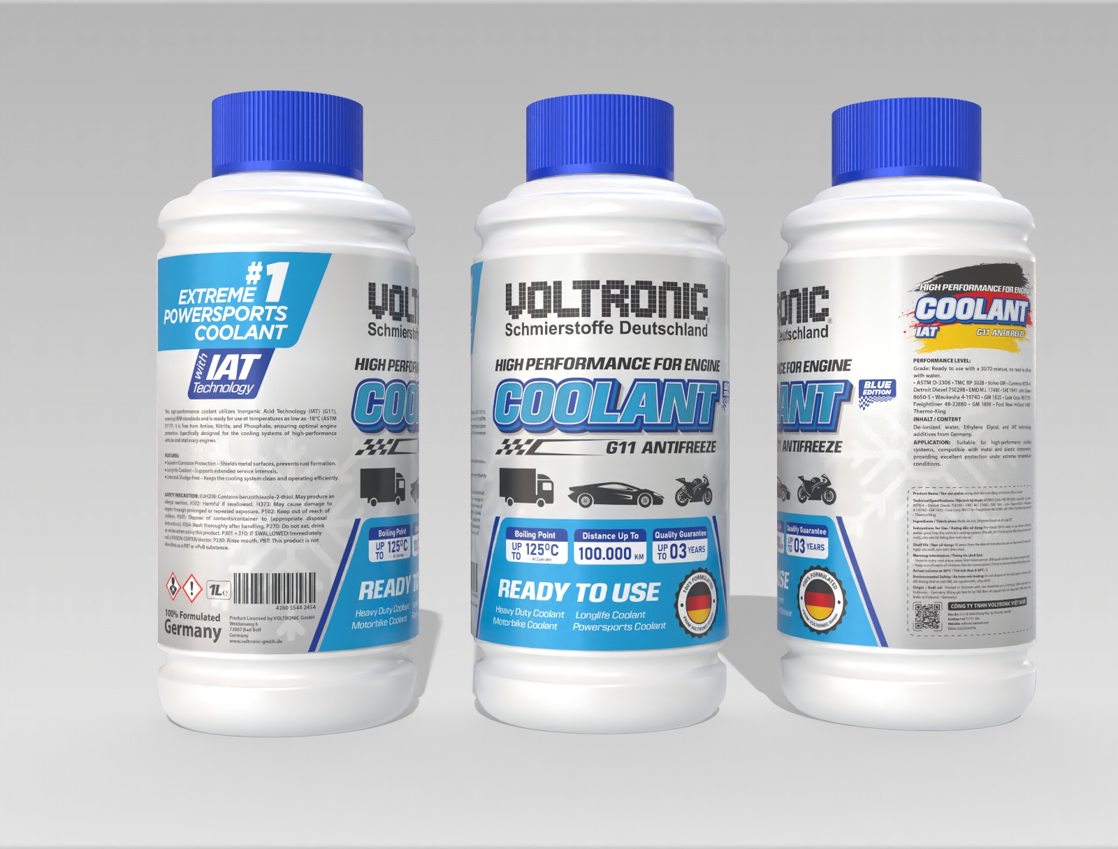 Mô tả Nước làm mát động cơ Đức VOLTRONIC G11 Antifreeze Coolant - Pha sẵn - 1