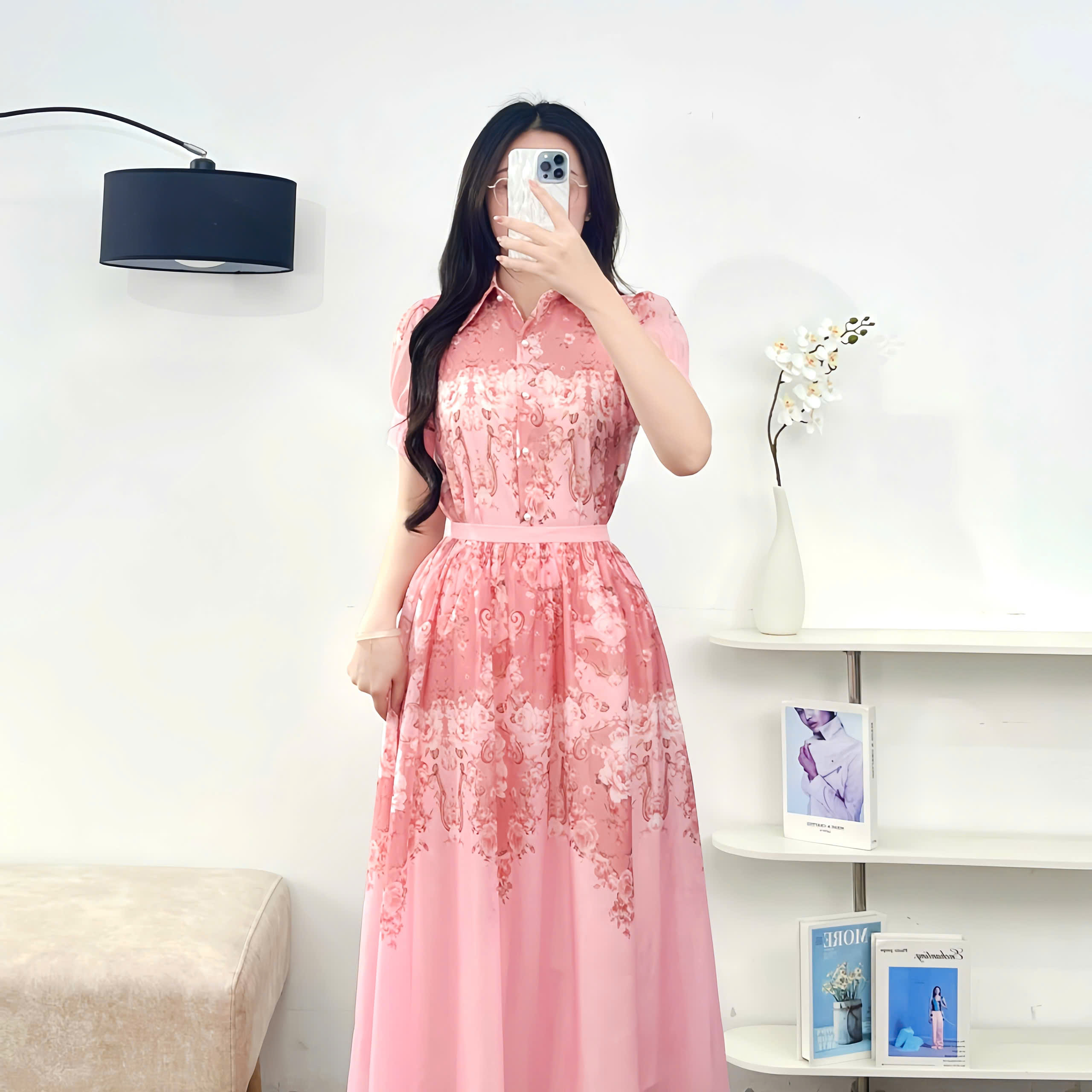 Chi tiết chân váy nhún cạp