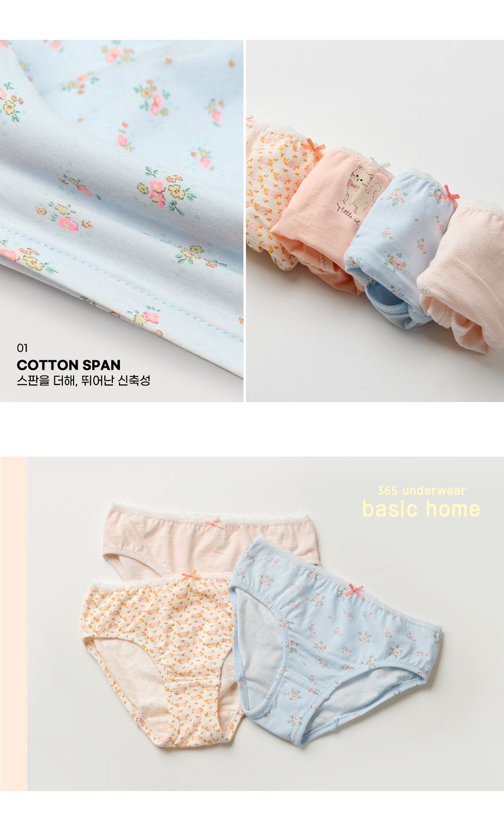 Quần chip bé gái Unifriend Cotton Organic 4