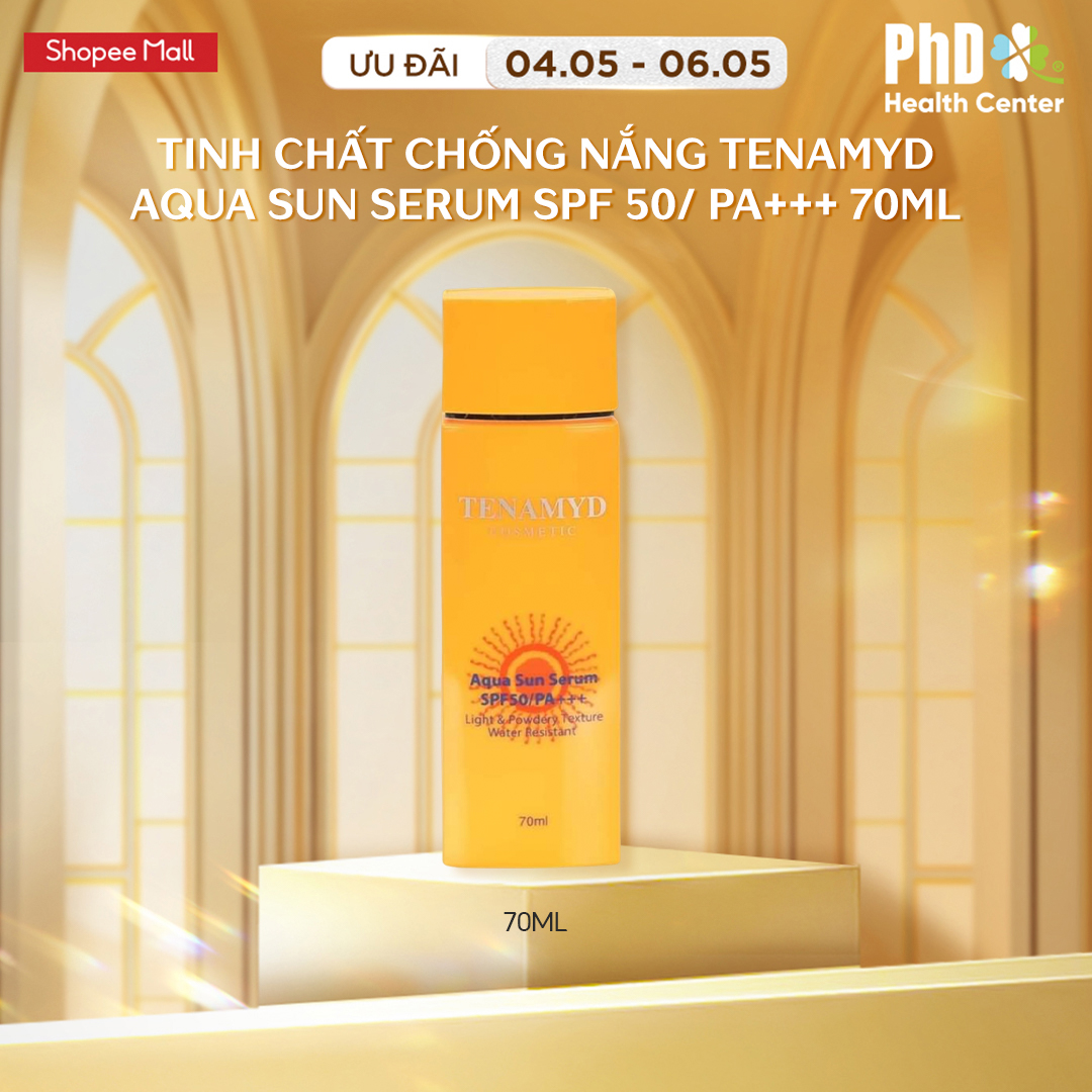 Mô tả Tinh Chất Chống Nắng Bảo Vệ Da Tenamyd Aqua Sun Serum SPF 50/ PA+++ 70ml - 1