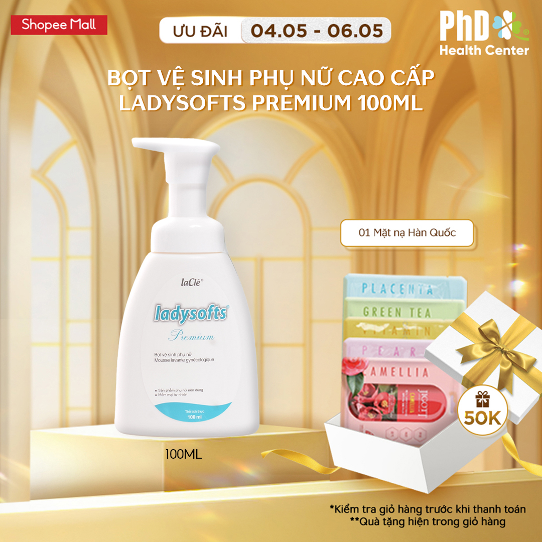 Mô tả Dung Dịch Vệ Sinh Phụ Nữ Dạng Bọt Ladysofts Premium Làm Sạch Và Duy Trì Độ pH Tự Nhiên 100ml - 250ml - 1
