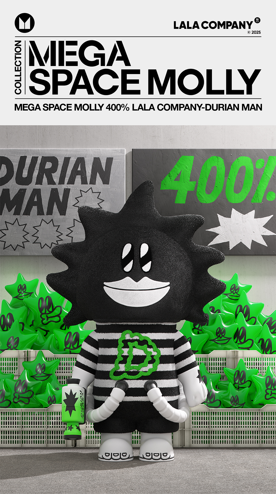 その他 MEGA SPACE MOLLY 400% LALA Durian Man 楽天市場】MEGA SPACE MOLLY 400% LALA COMPANY-DURIAN MAN