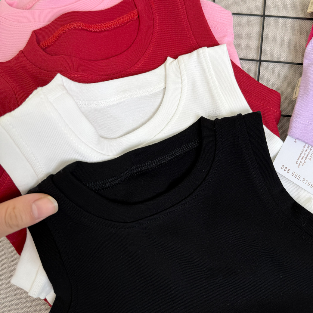 Mô tả Áo Ba Lỗ Bé Gái Dáng Croptop Form Ôm Chất Bozip Co Dãn 4 Chiều, Mềm Mát, Thấm Hút Mồ Hôi-BabyBoo-Pibo Store-CRSN - 2