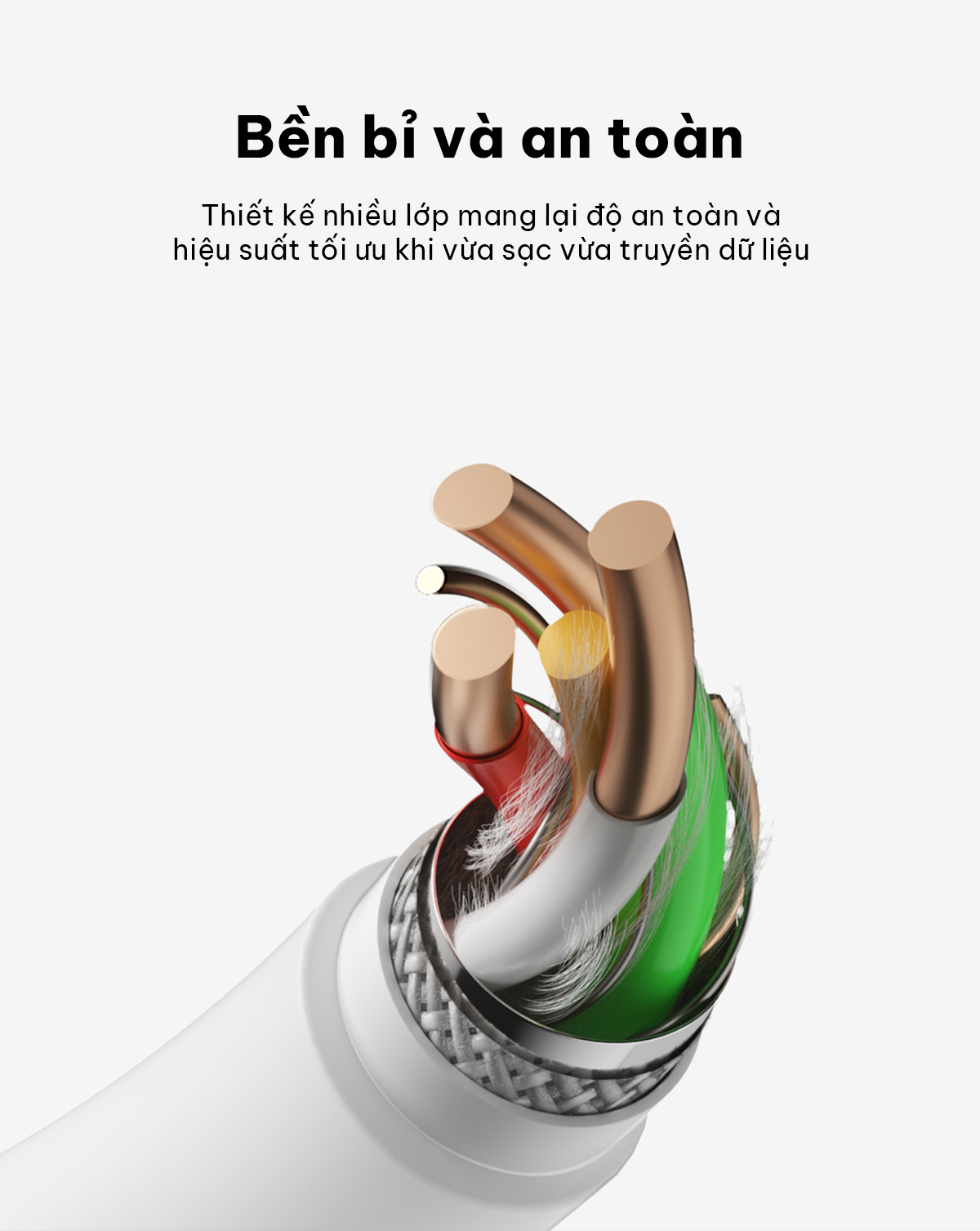 Mô tả Cáp sạc nhanh Belkin 60W BOOST↑CHARGE™ Chuẩn USB-C to USB-C, Truyền dữ liệu nhanh | Vỏ nhựa bền bỉ, - 3