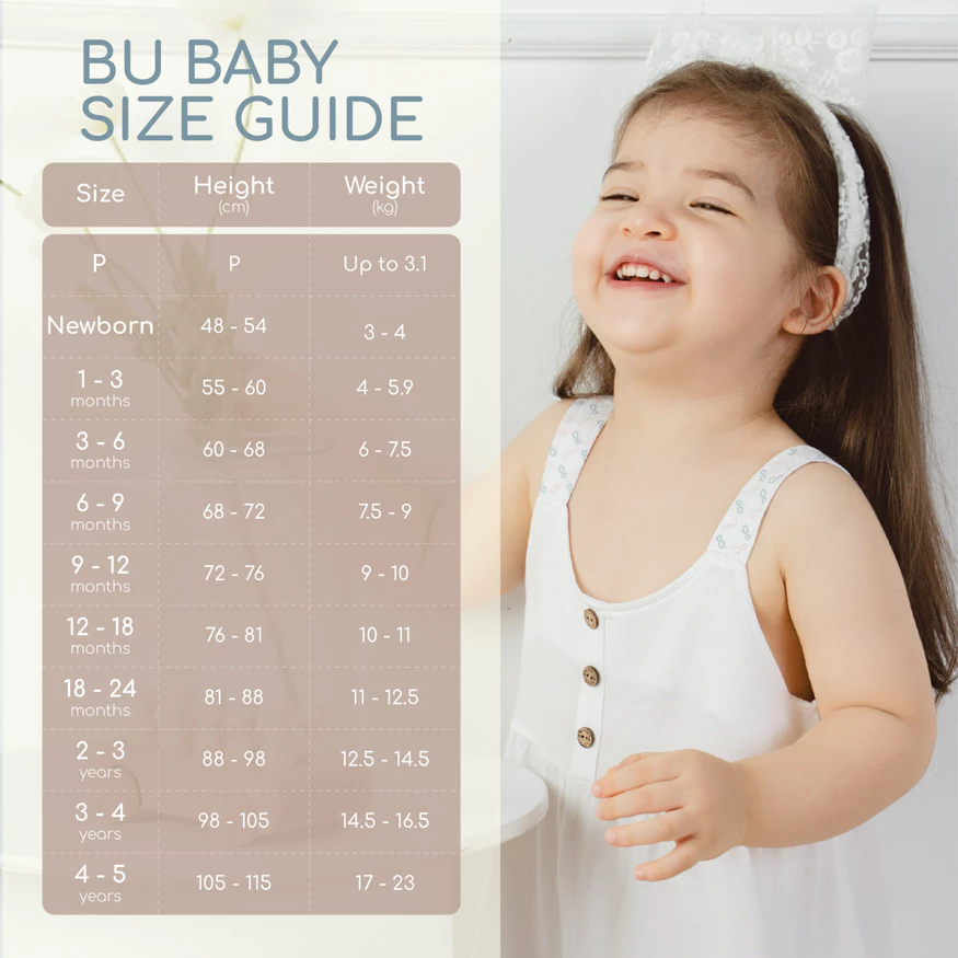 Mô tả Body đùi ngắn tay cài giữa, cổ tàu Molist - BU Baby - BMD230201 | Quần áo chính hãng Bubaby - 2