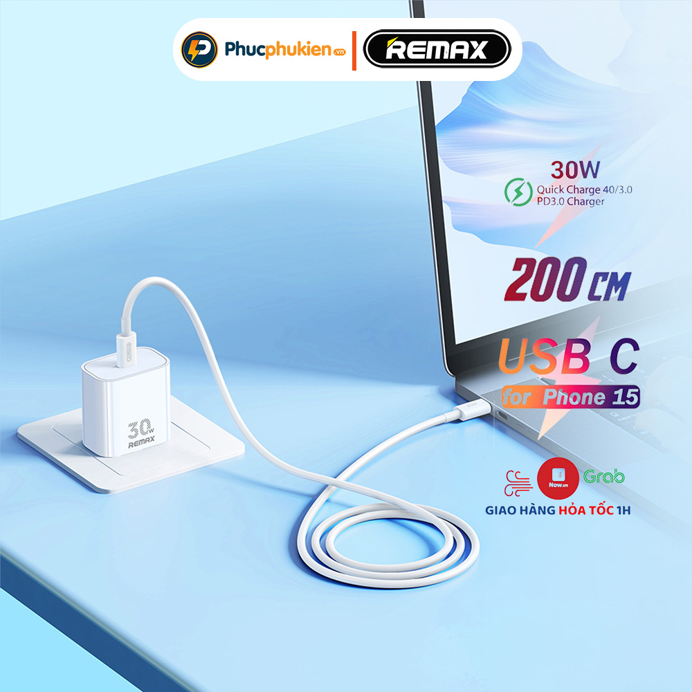 Mô tả Bộ sạc nhanh 30w chính hãng Remax U71 sạc đầy 60% pin 15,16 seris chỉ trong 30 phút - Phúc Phụ Kiện - 1