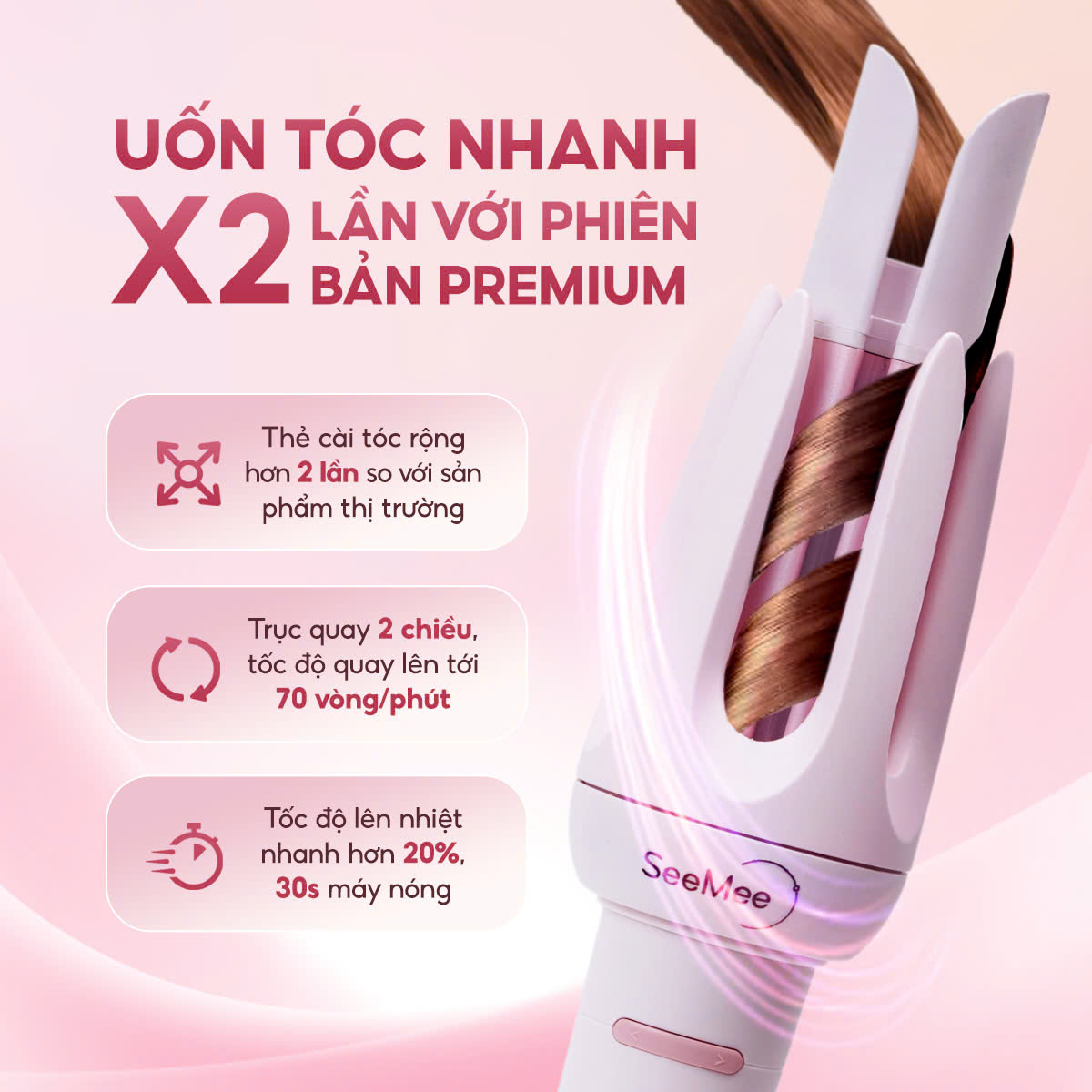 Tính năng an toàn máy uốn tóc SeeMee